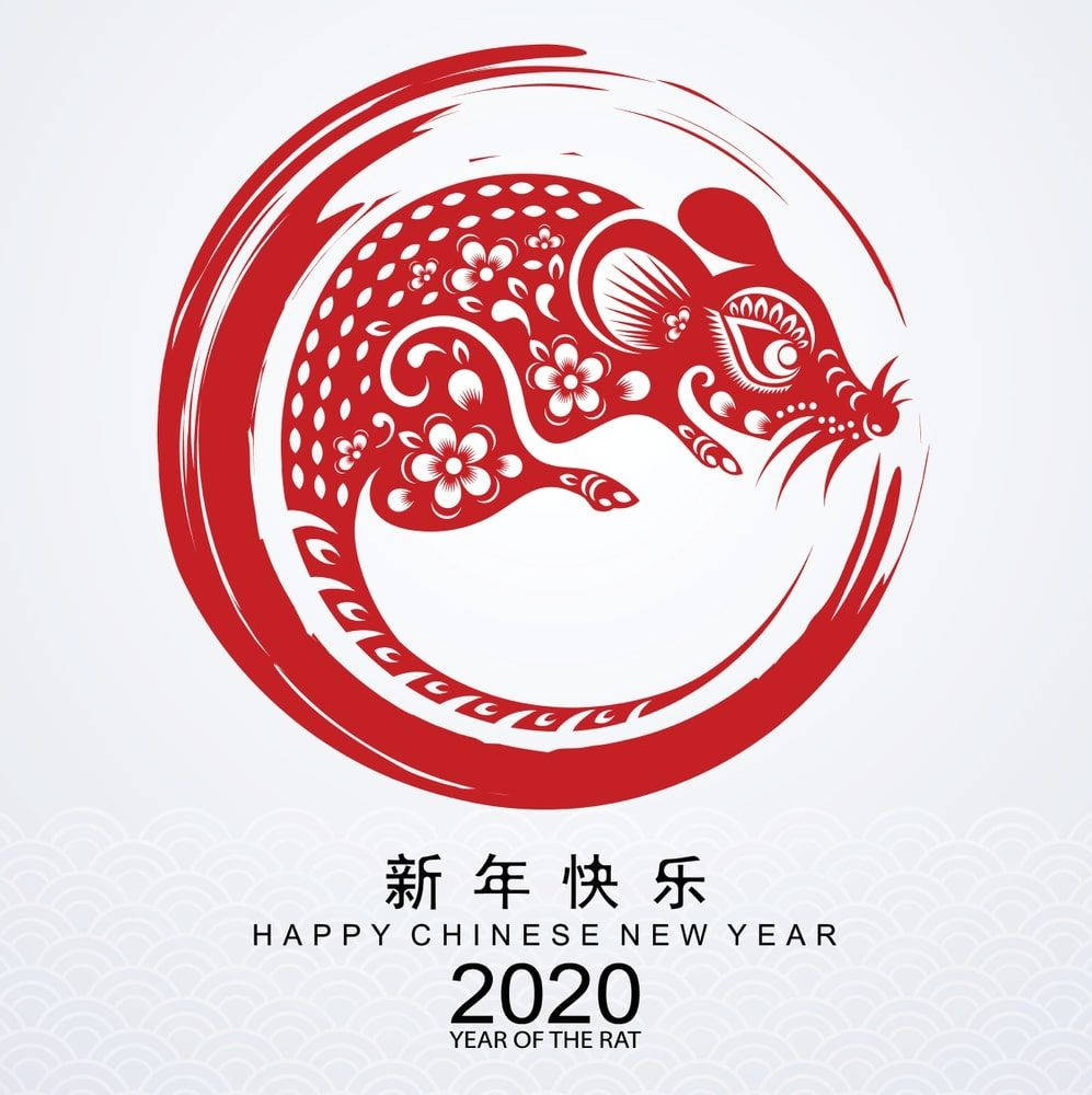 2020 Year Of The Rat Background