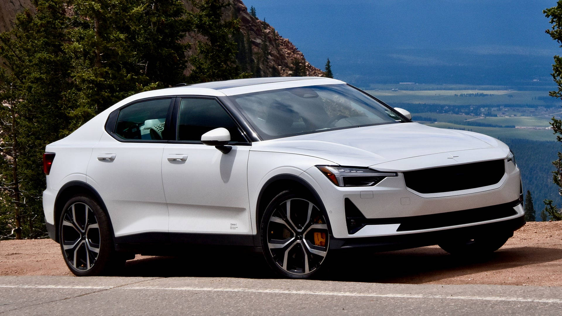 2021 Polestar 2 In White Background