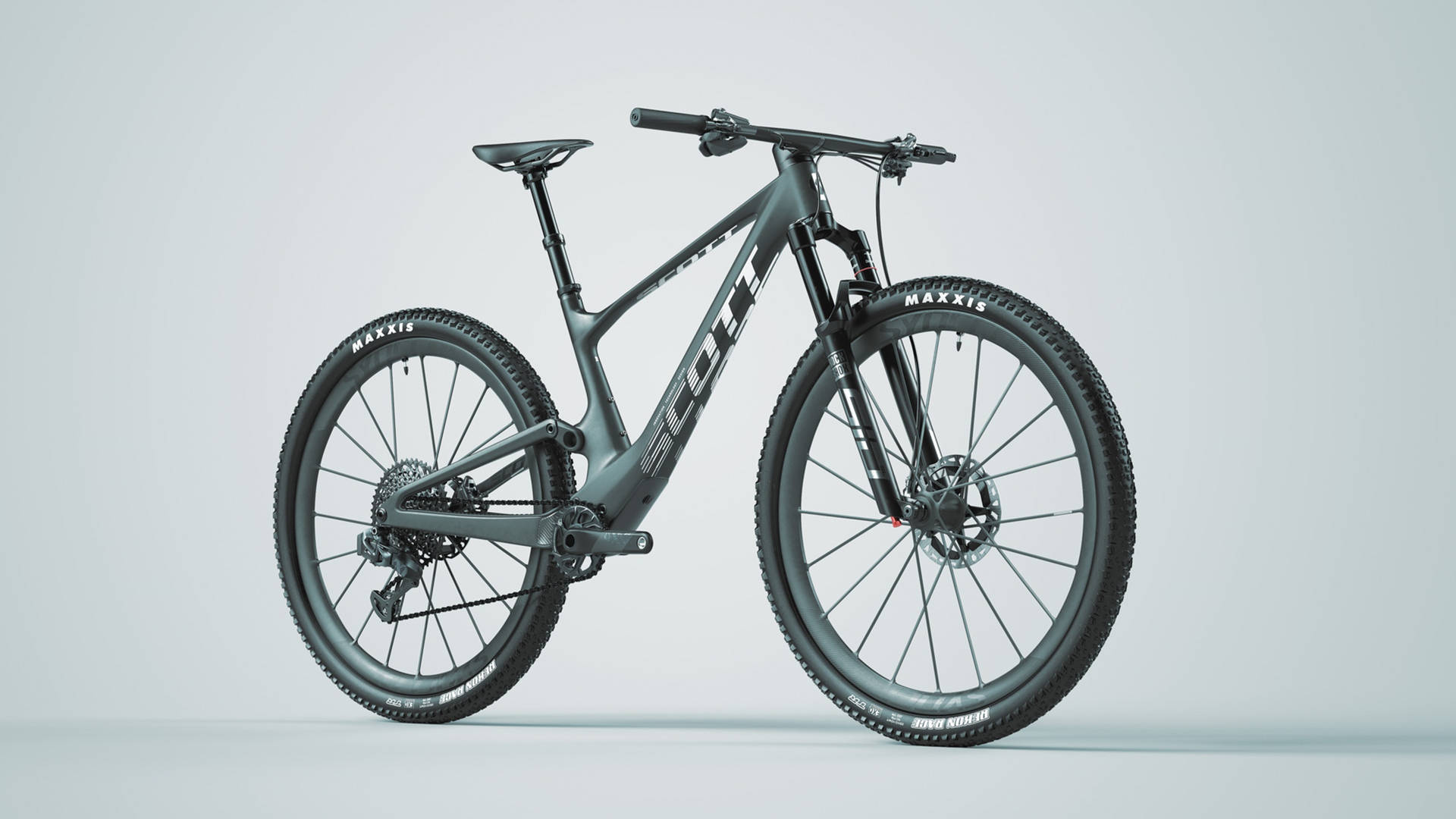 2022 Scott Maxxis Spark Black 4k Mountain Bike Background