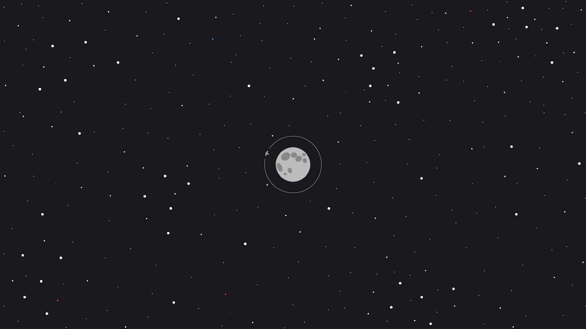 2048x1152 Aesthetic Minimalist Moon And Stars
