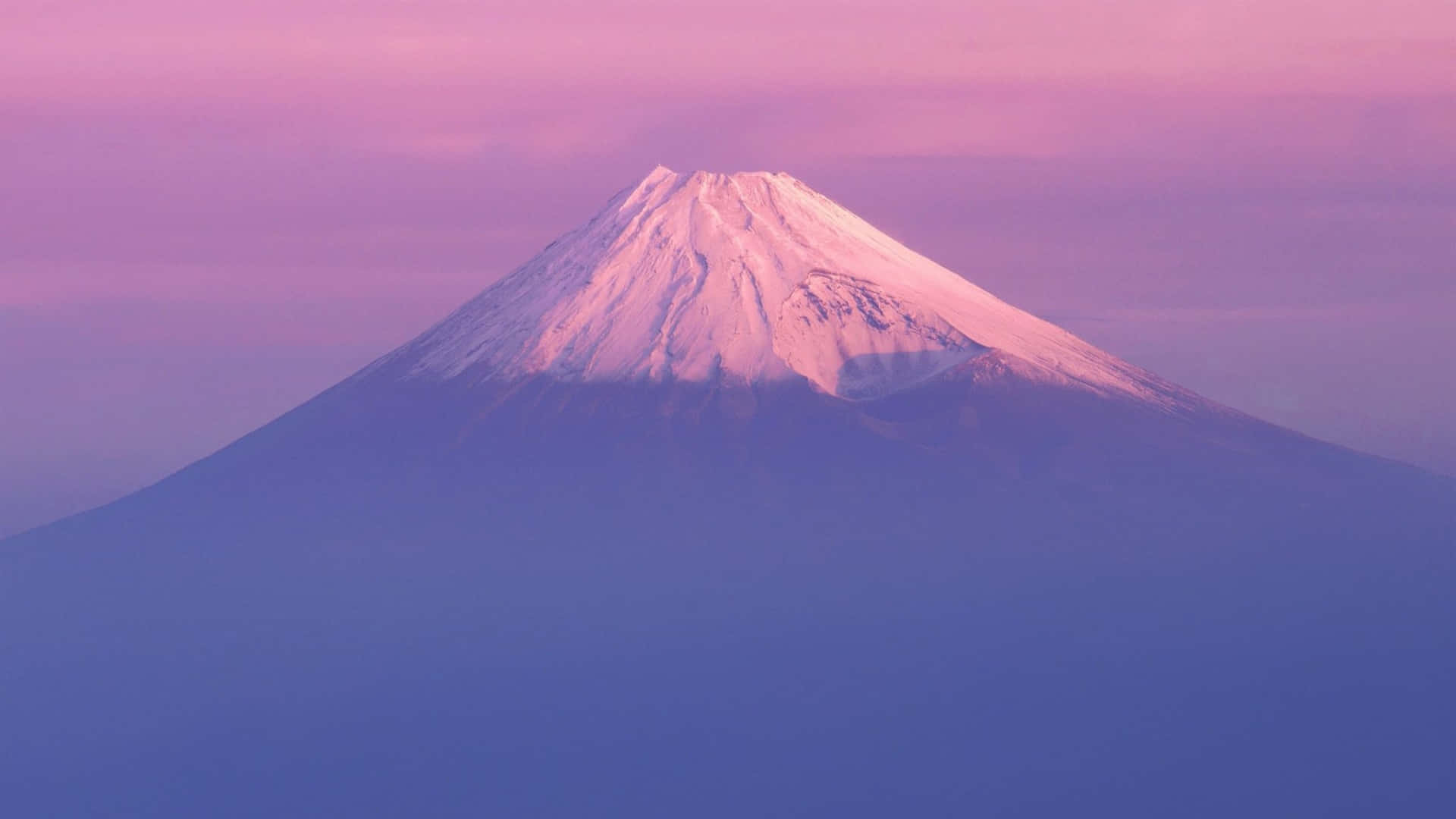 2048x1152 Aesthetic Pastel Pink Mount Fuji