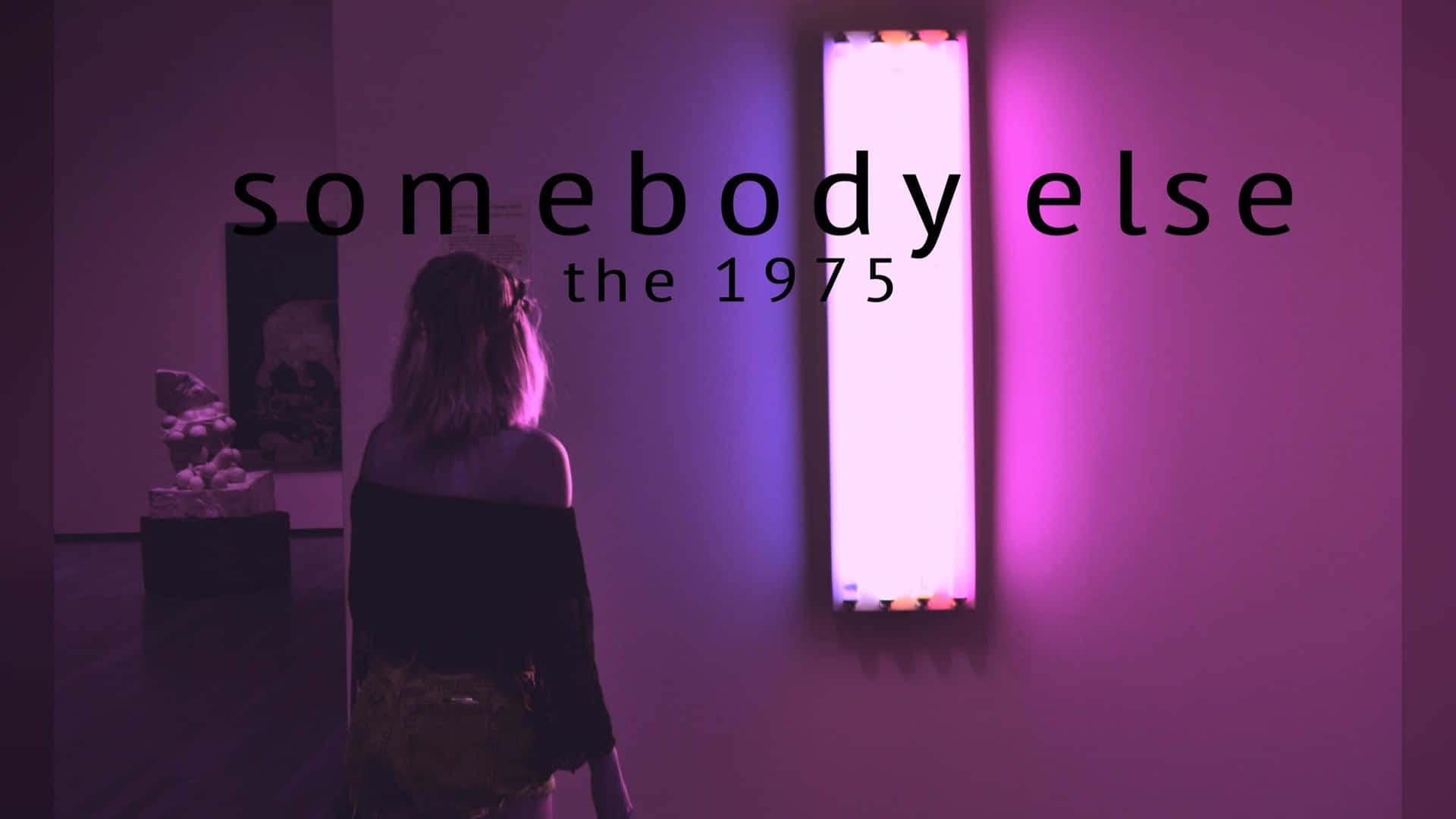 2048x1152 Aesthetic Pink Somebody Else The 1975 Background