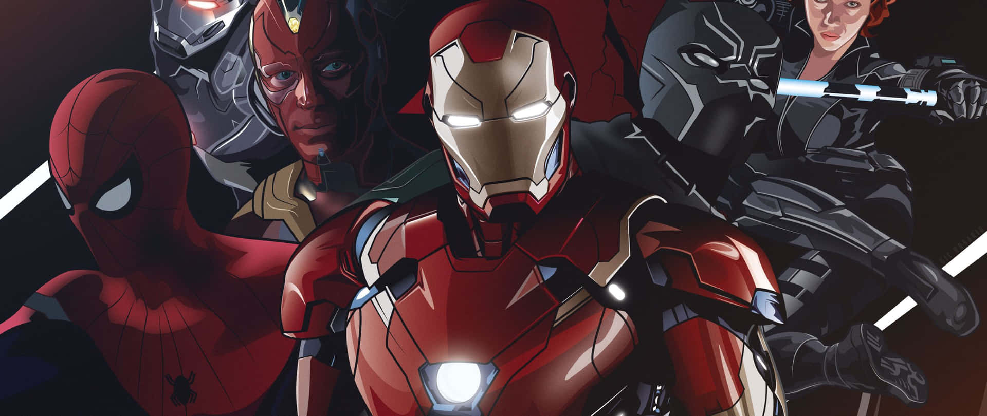 2560 X 1080 Marvel Animation Background