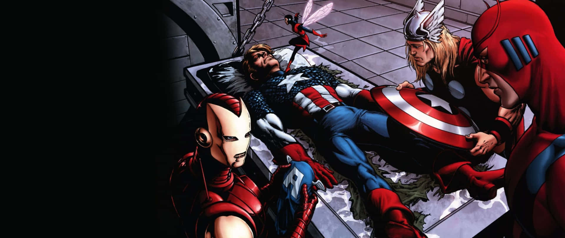 2560 X 1080 Marvel Comics Characters Background