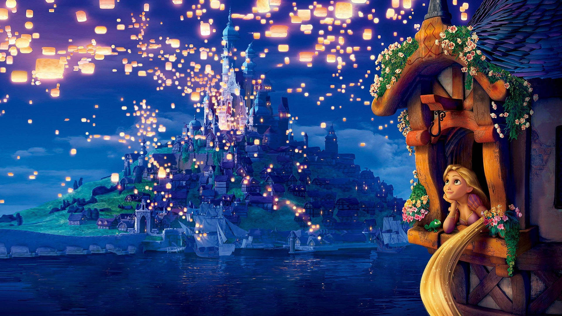 2560 X 1440 Animated Movie Tangled Background