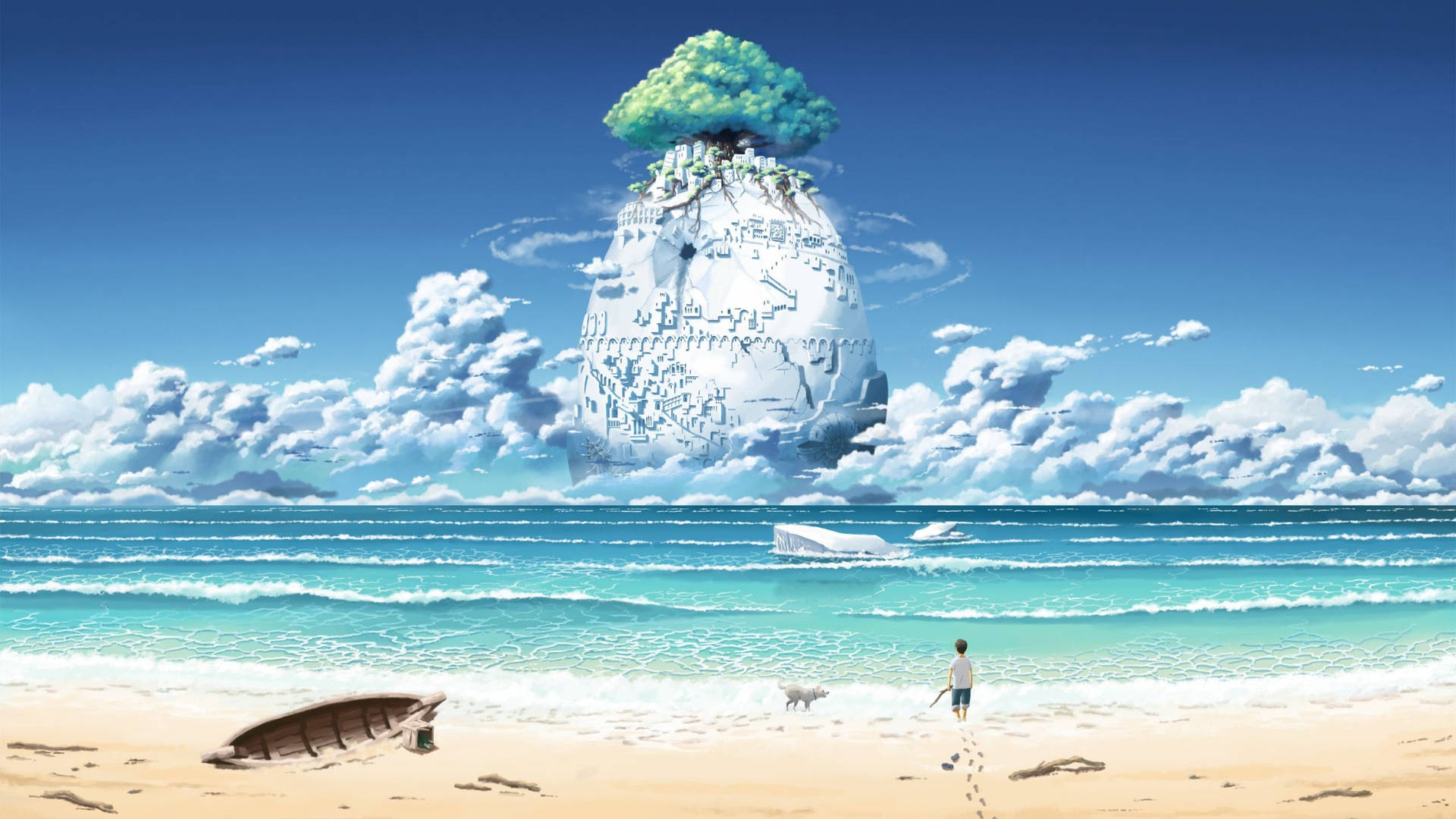 2560 X 1440 Fantasy Sea World Background