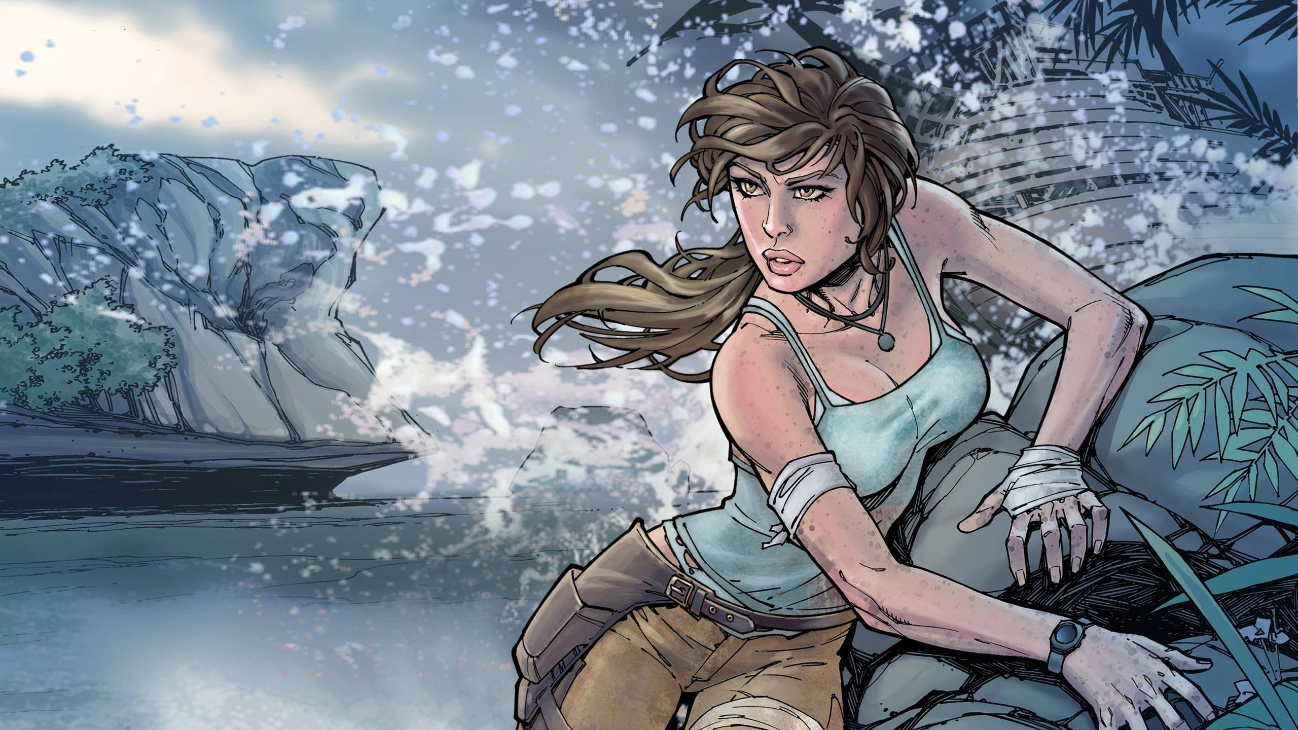 2560 X 1440 Tomb Raider Digital Art Background