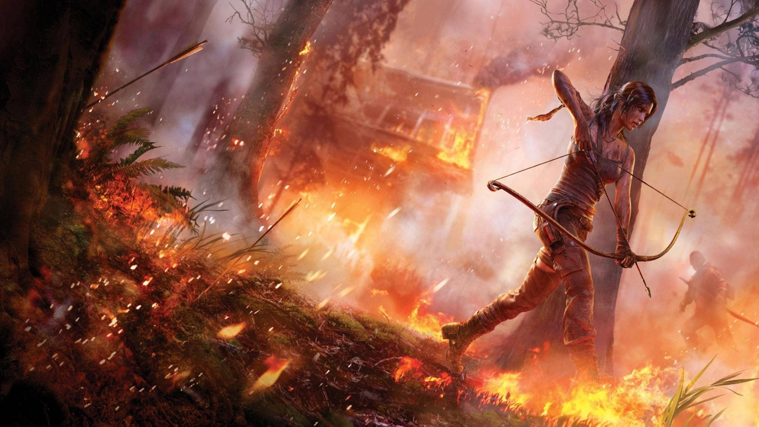 2560 X 1440 Tomb Raider Lara Croft Background