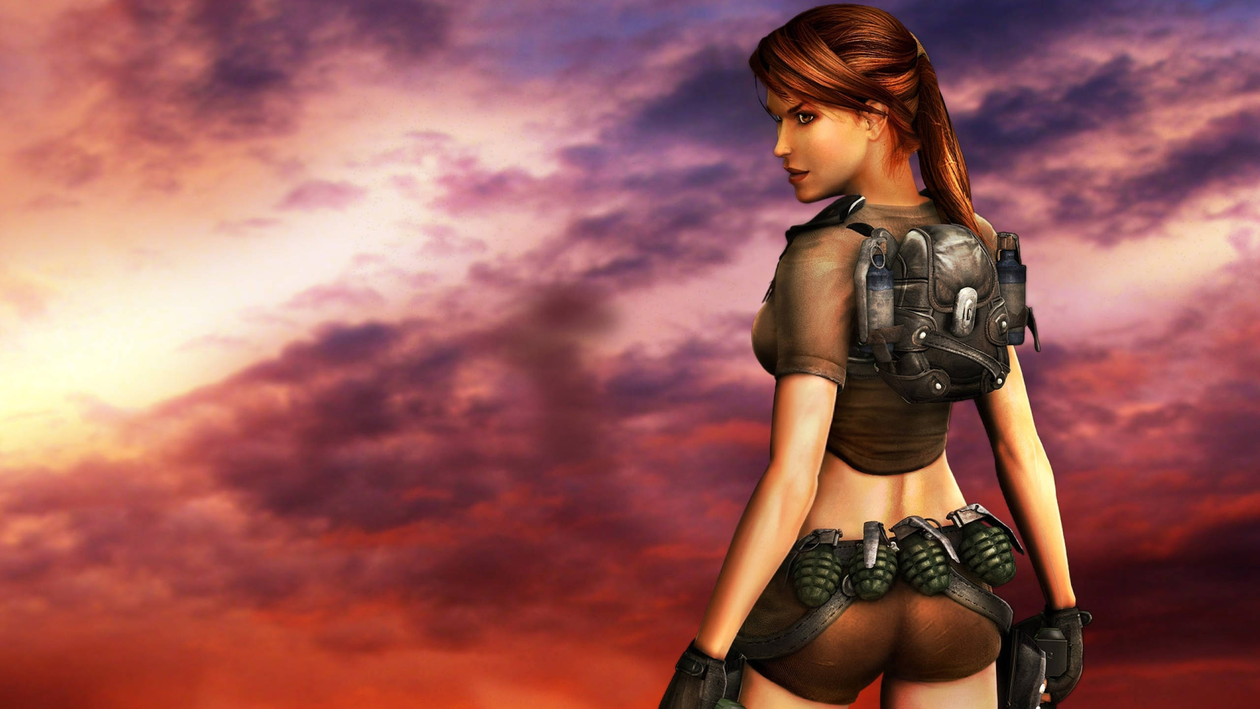 2560 X 1440 Tomb Raider Lara Croft Graphic Background