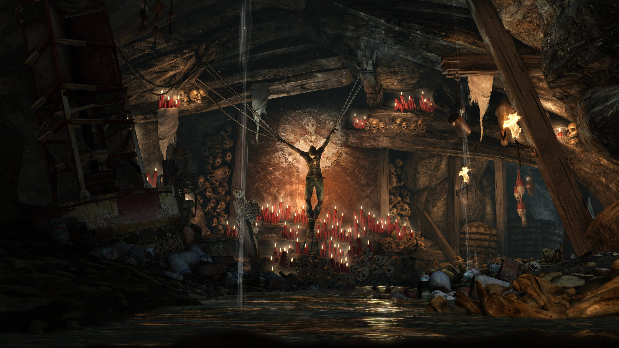2560 X 1440 Tomb Raider Sacrifice Altar Background