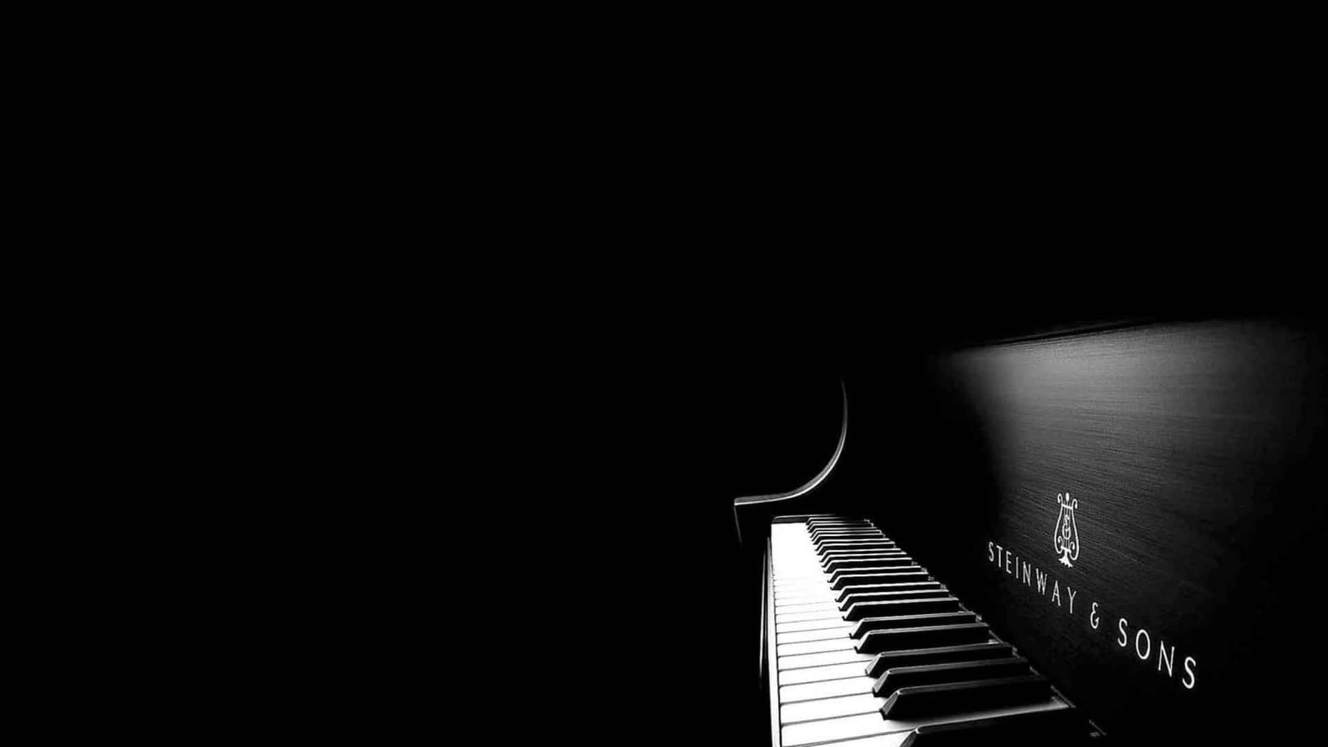 2560x1440 Black Classic Piano Background