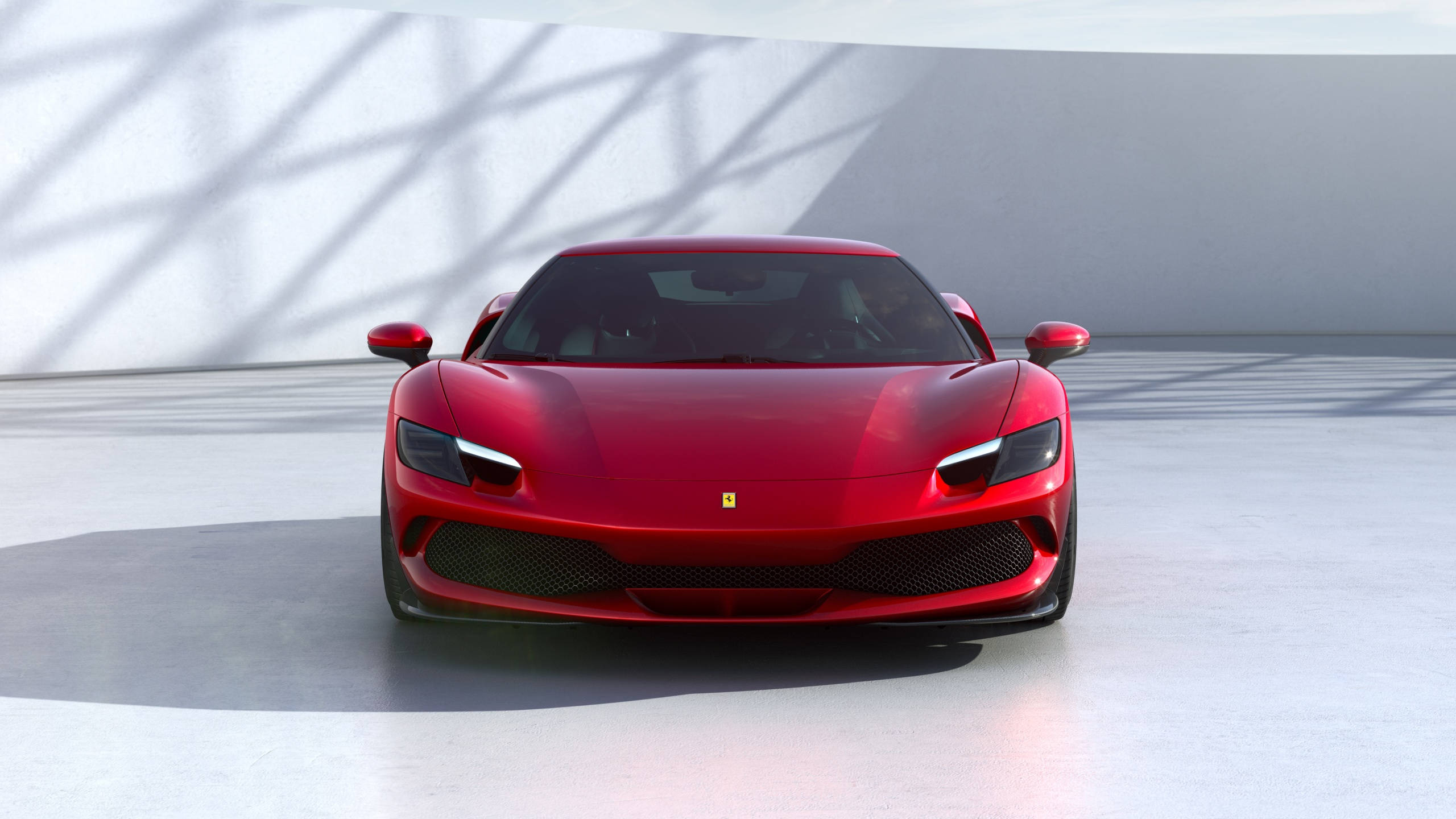 2560x1440 Car Red Ferrari Sf90 Stradale Background