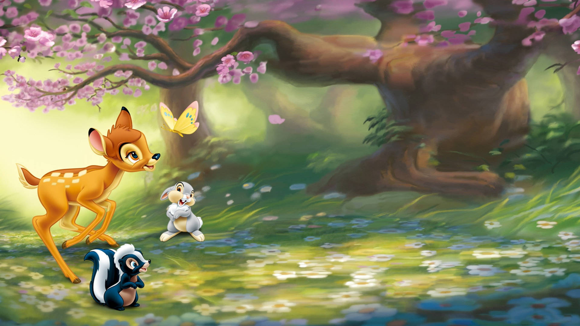 2560x1440 Disney Bambi And Friends Background