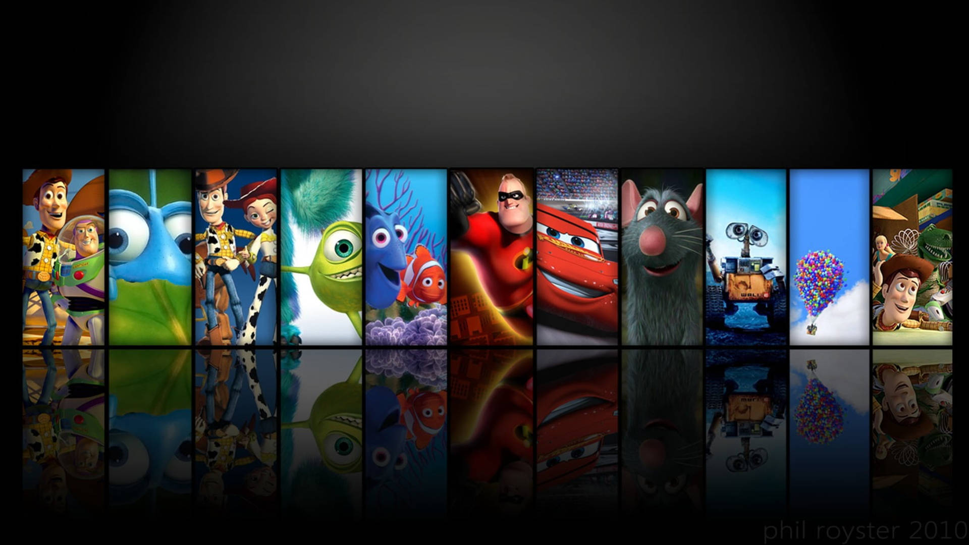 2560x1440 Disney Famous Pixar Movies Background