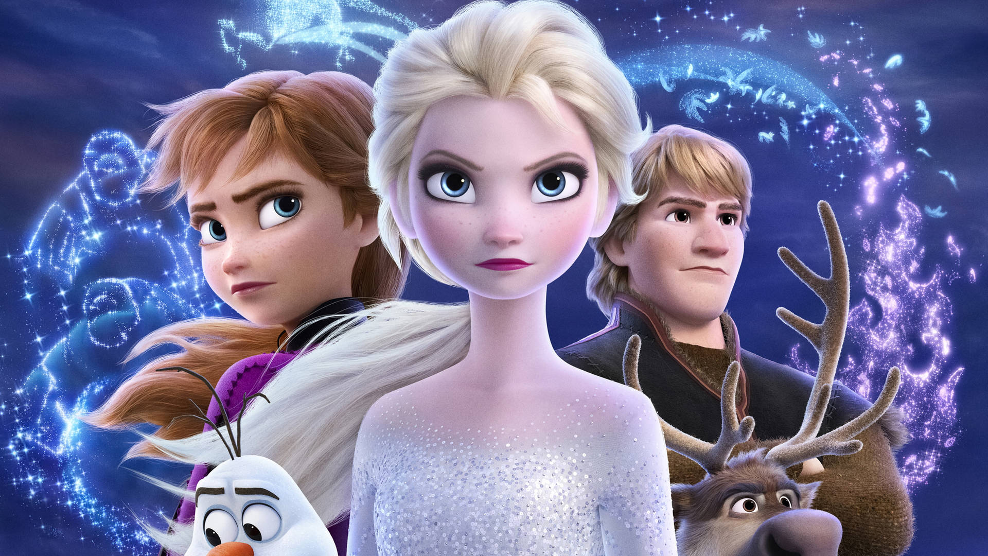2560x1440 Disney Frozen 2 Characters Background