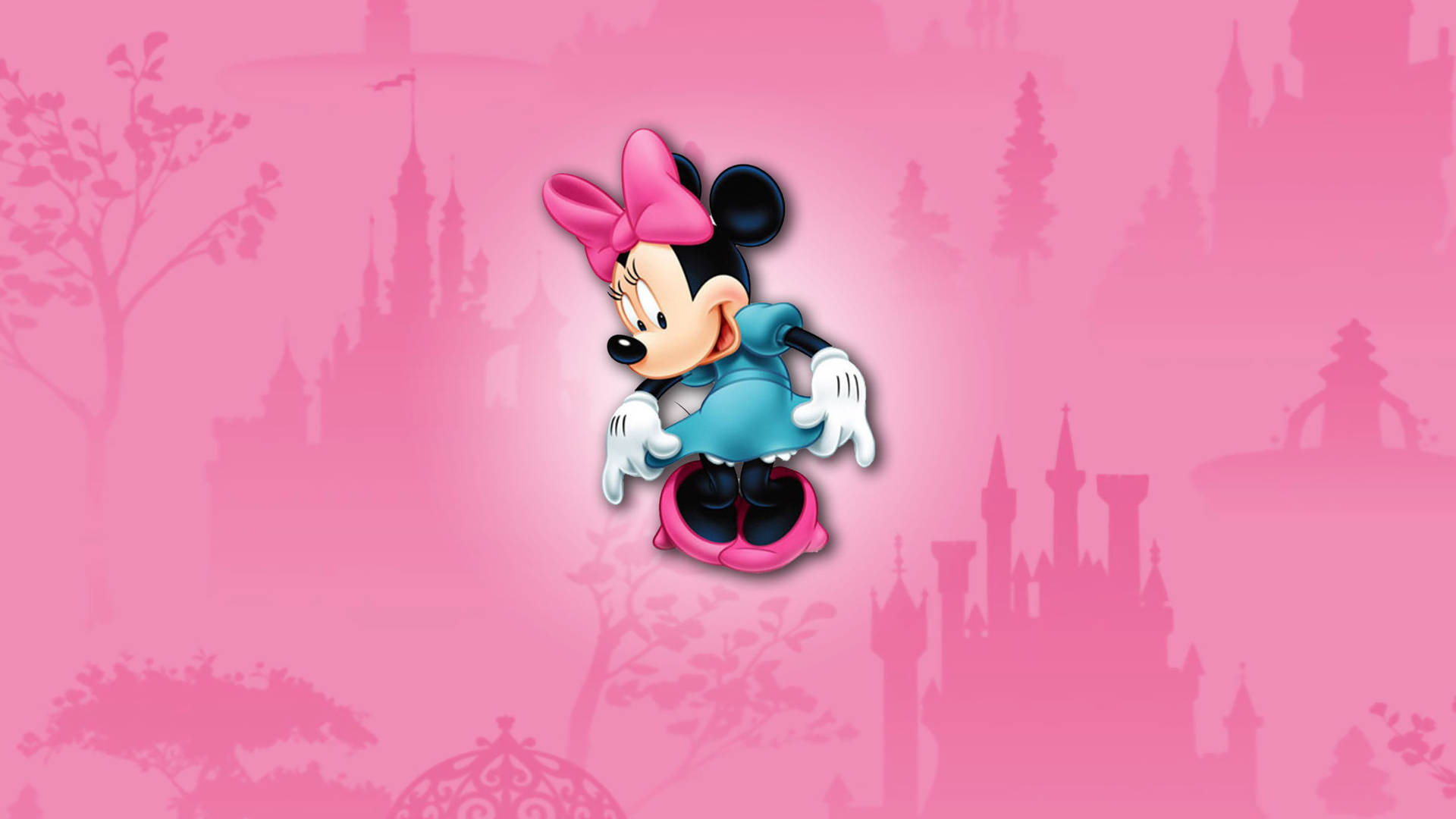 2560x1440 Disney Pink Minnie Mouse Background