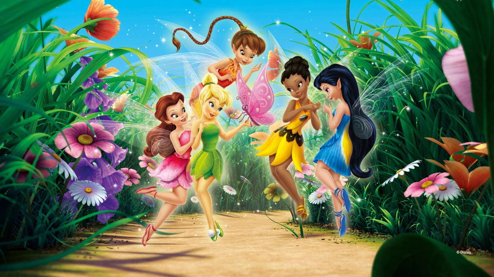 2560x1440 Disney Tinker Bell And Friends Background