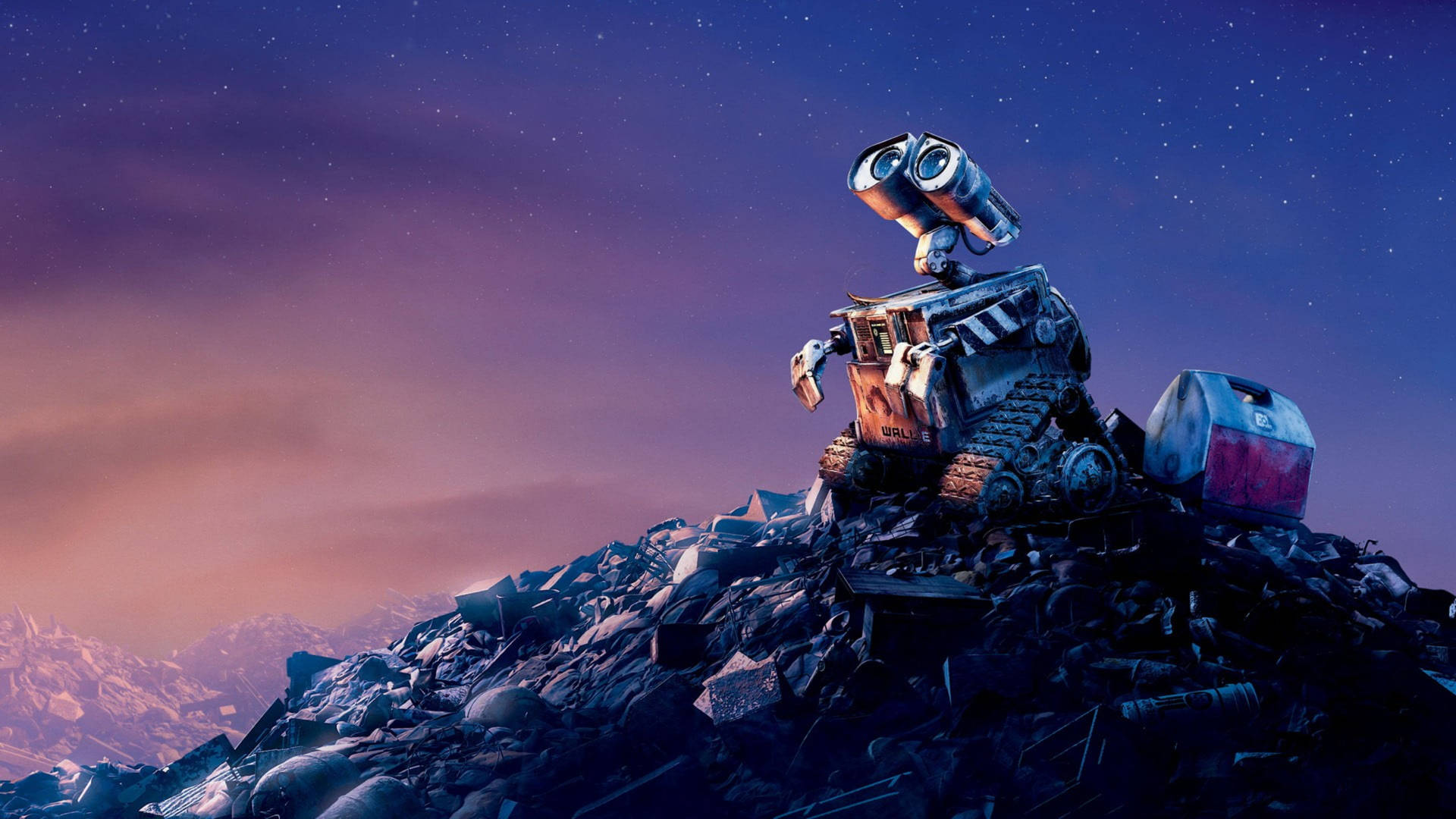 2560x1440 Disney Wall-e Night Sky Background