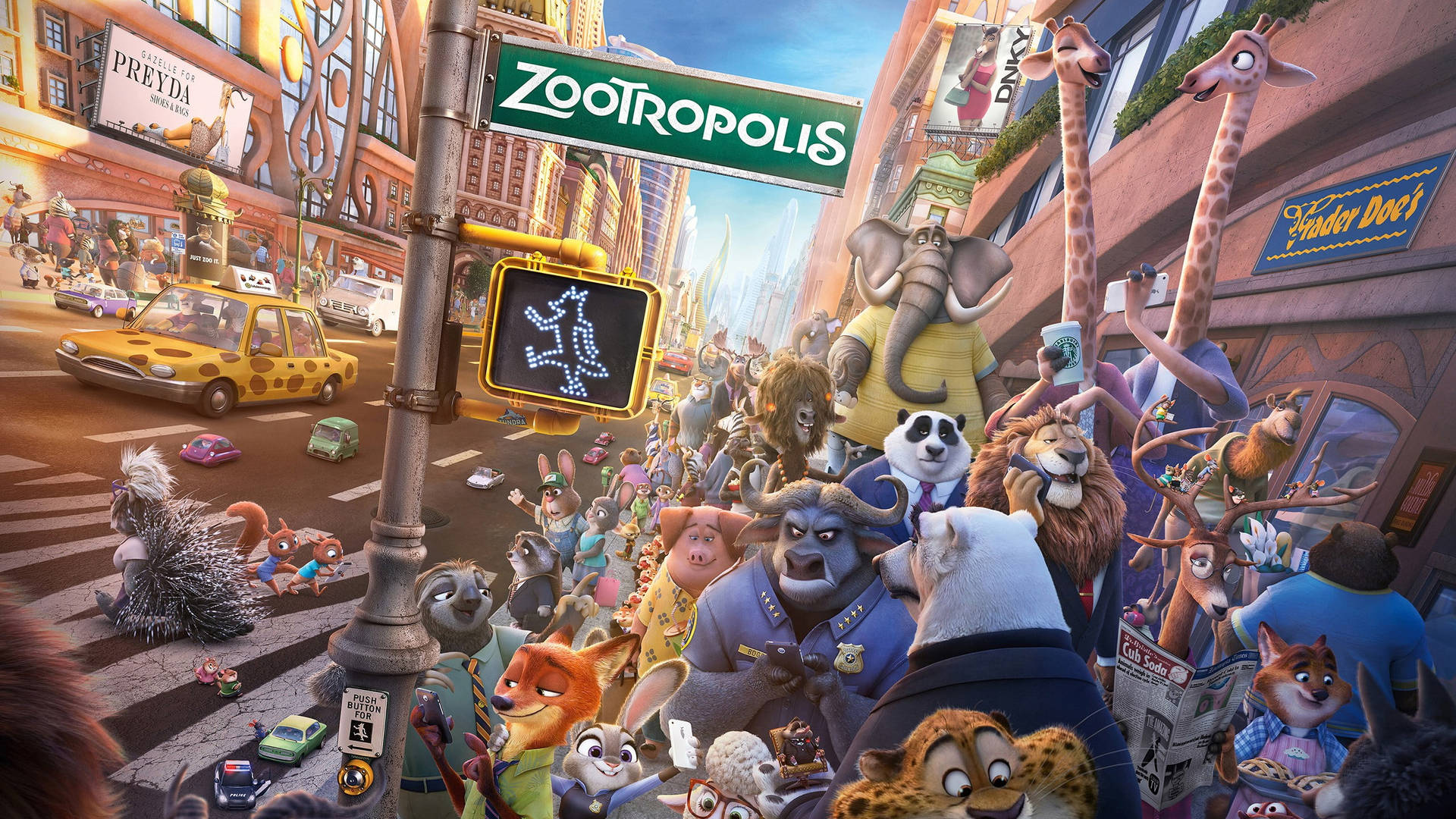 2560x1440 Disney Zootopia Background