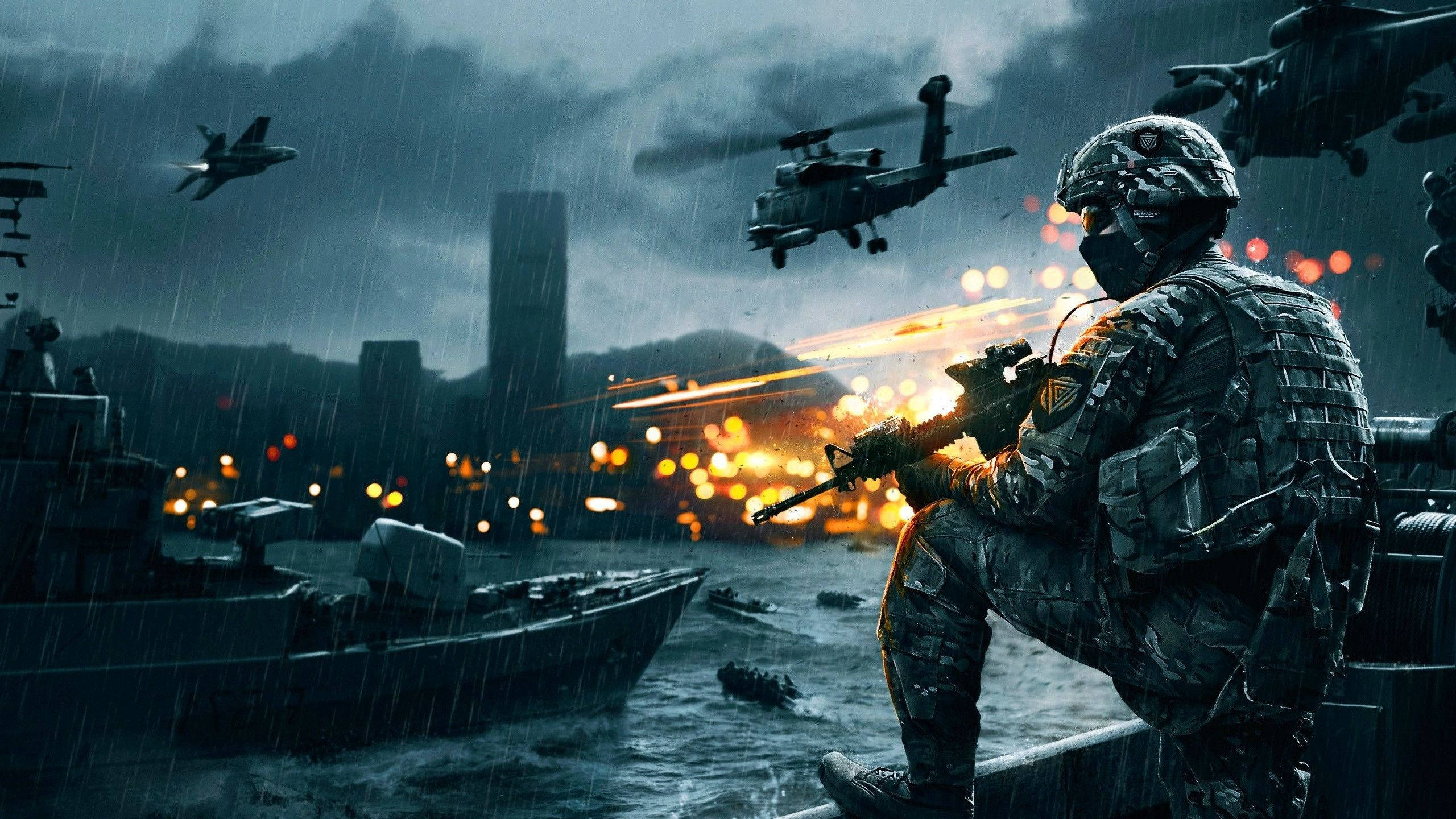 2560x1440 Gaming Battlefield 4 Video Game Background