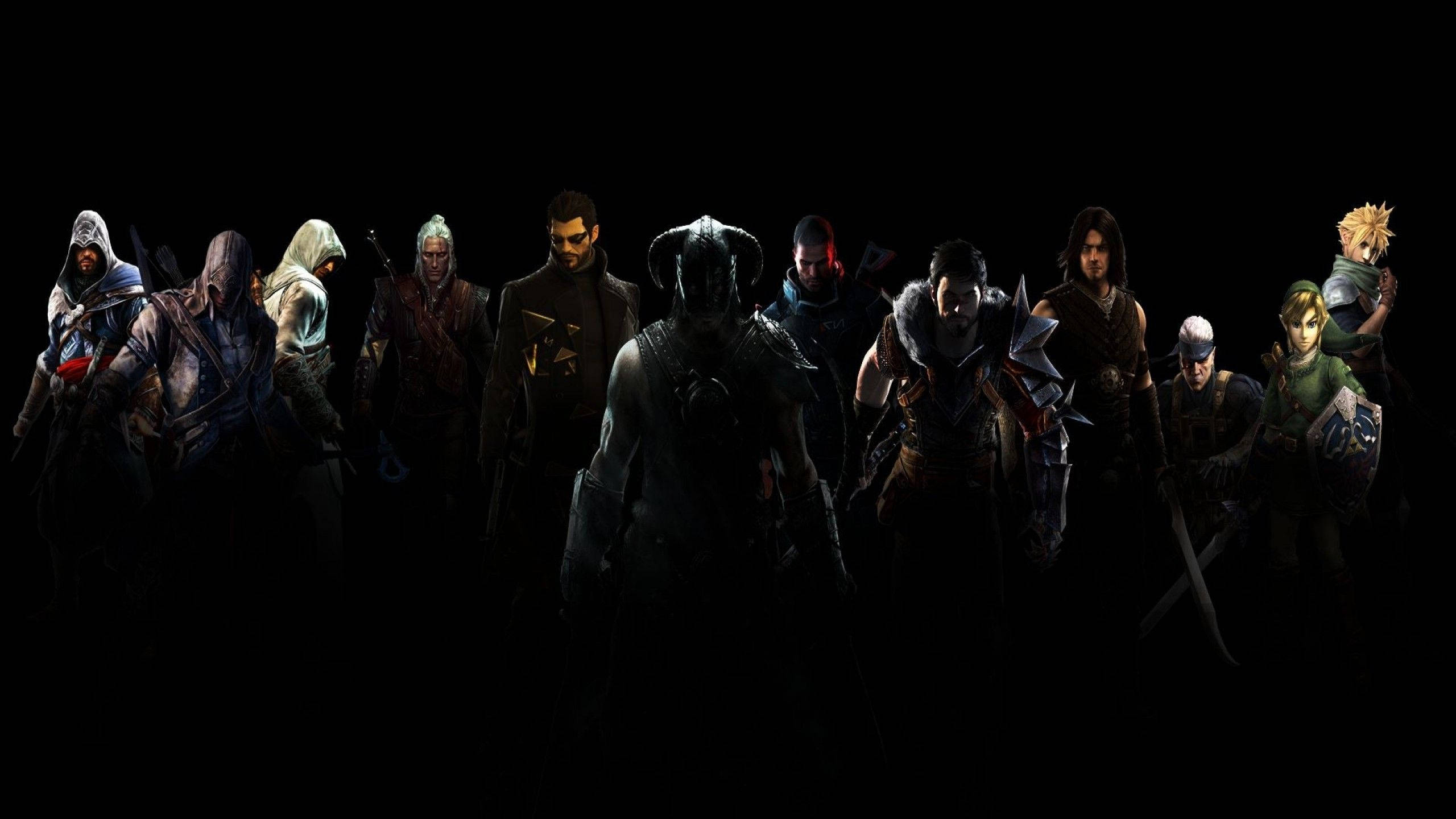 2560x1440 Gaming Famous Video Game Protagonists