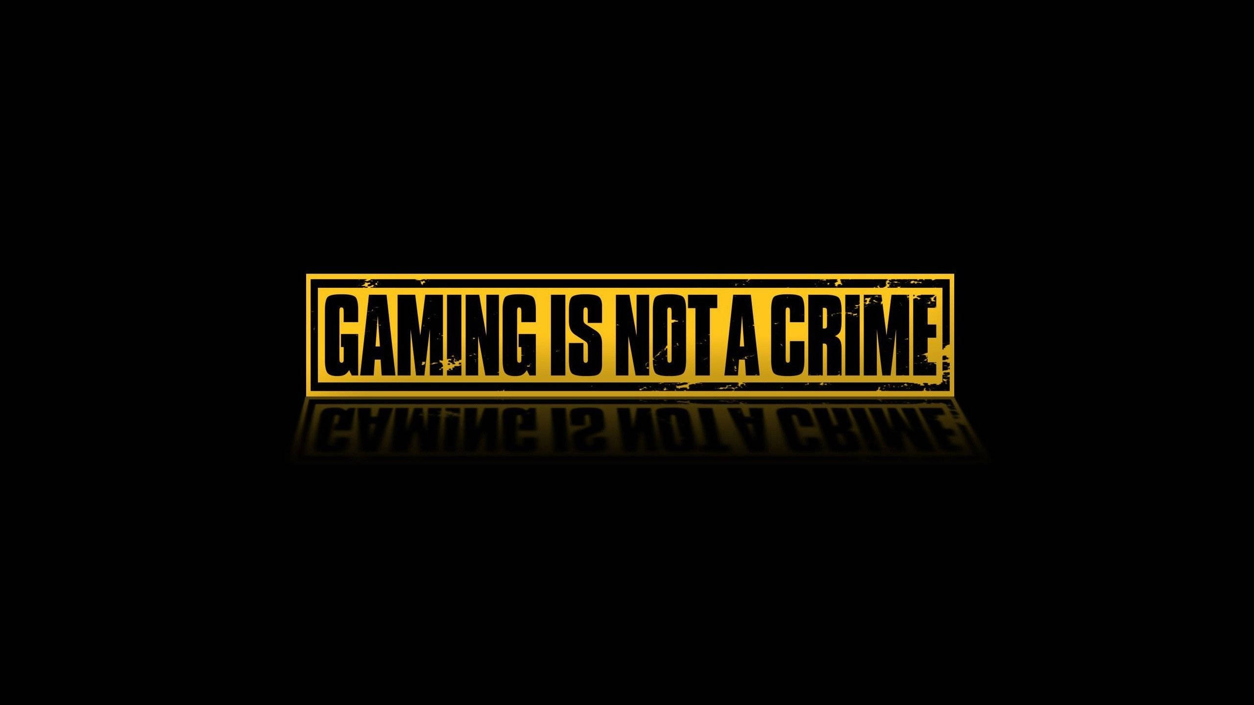 2560x1440 Gaming Is Not A Crime