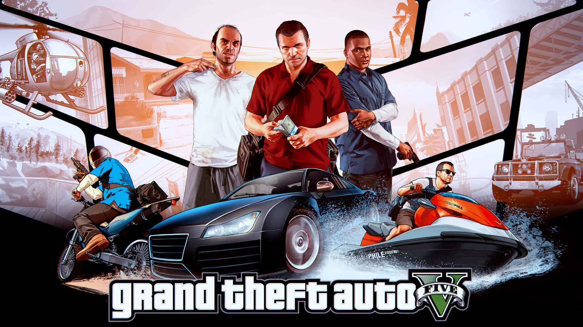 2560x1440 Gta 5 Various Vehicles Background