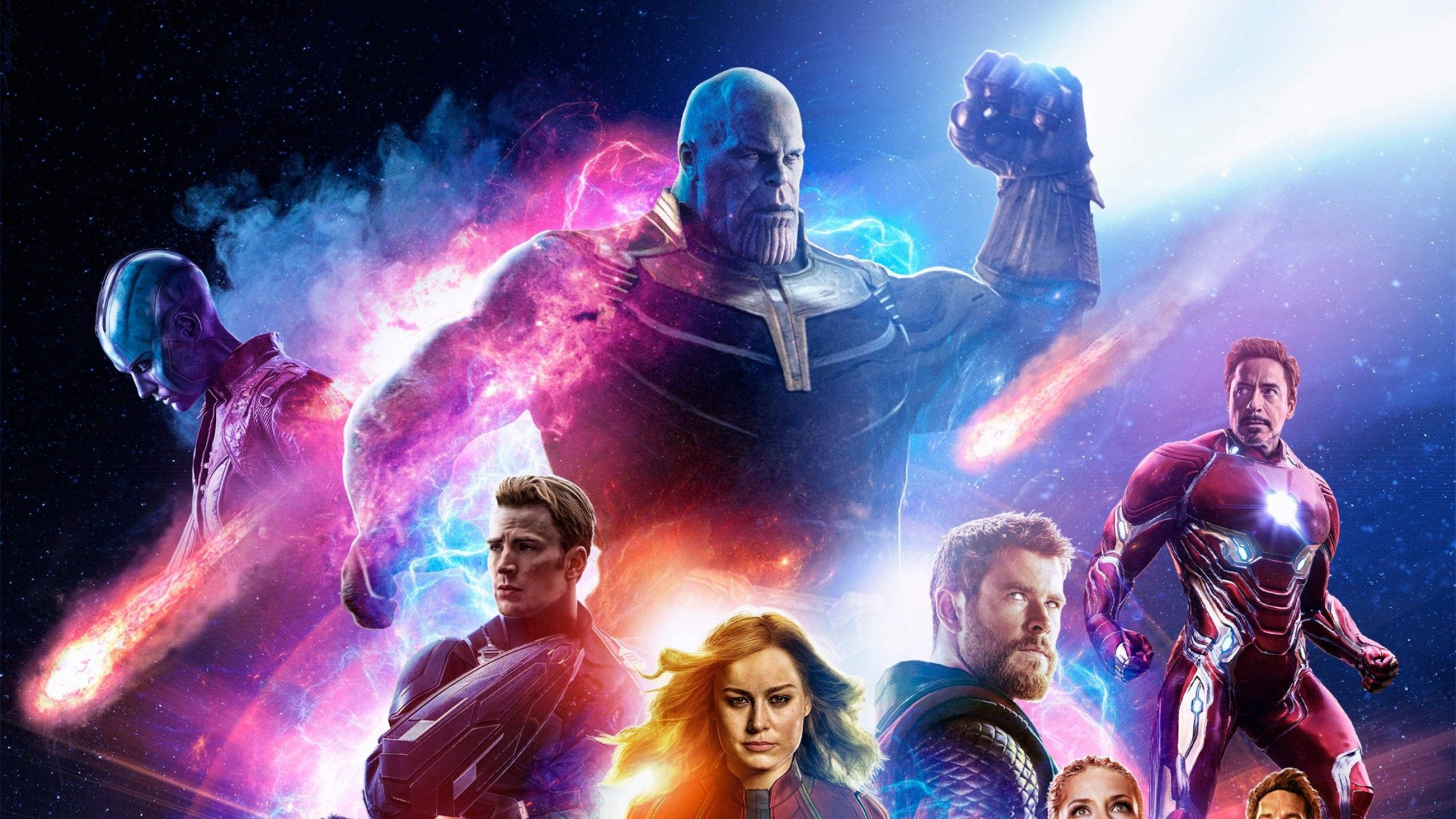 2560x1440 Marvel Avengers Endgame Heroes Background