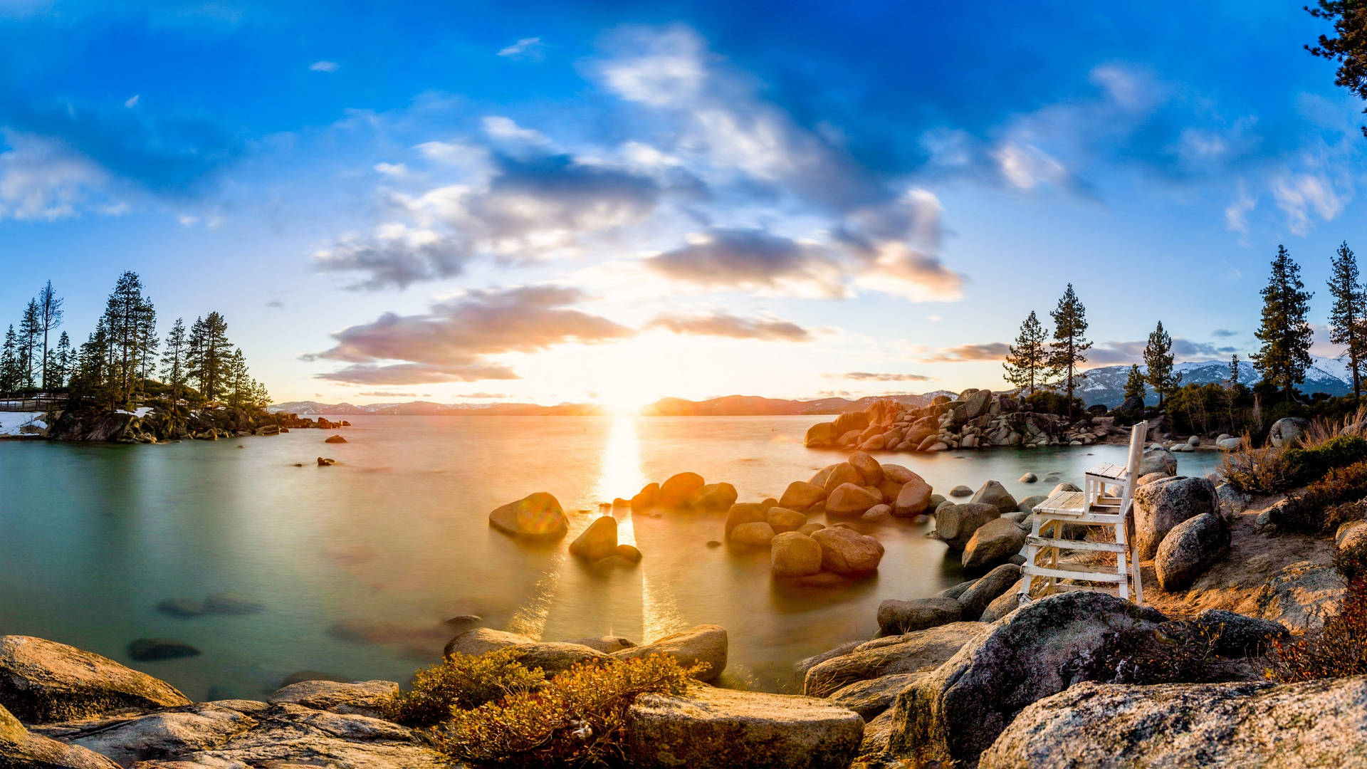 2560x1440 Nature Lake Tahoe Background