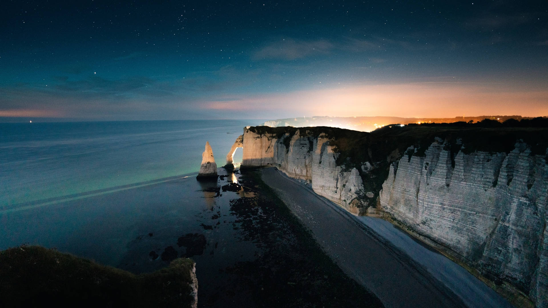 2560x1440 Nature Normandy Coast Background