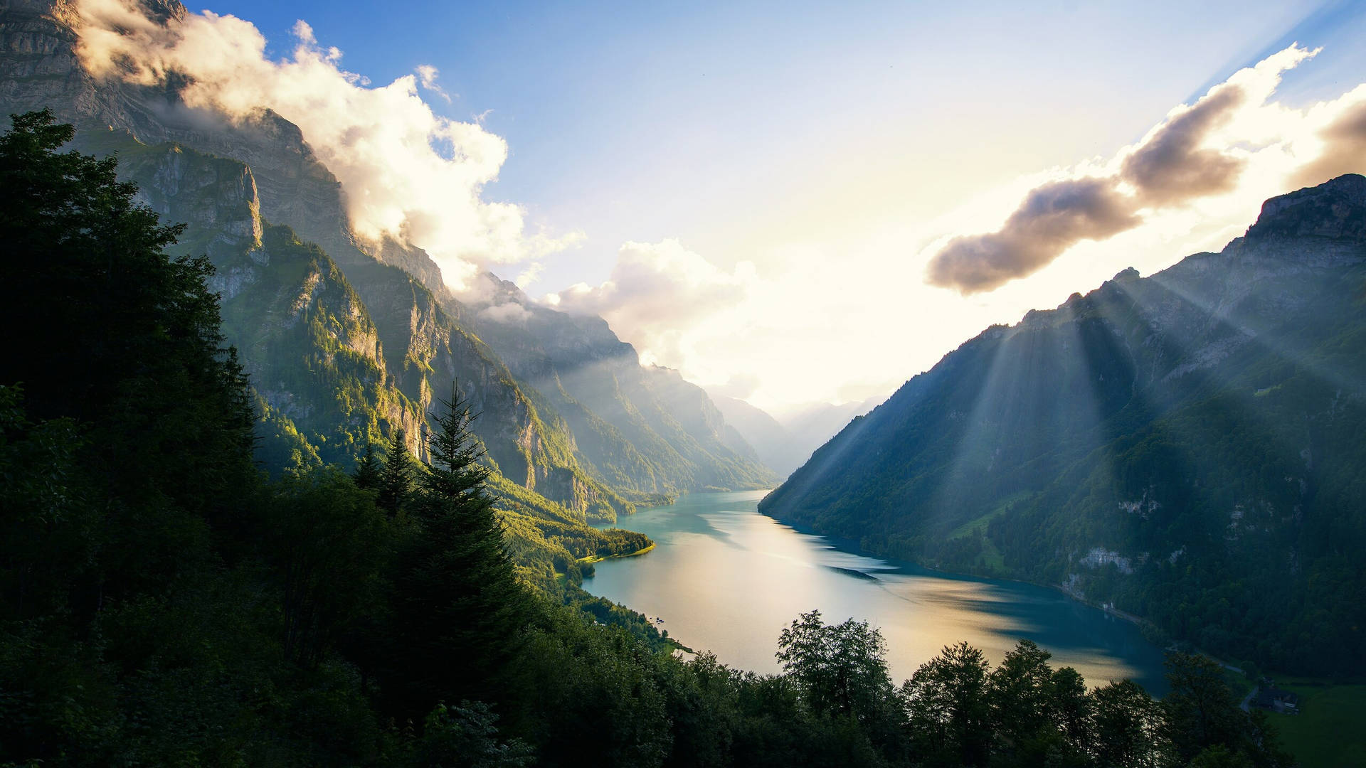 2560x1440 Nature Switzerland Alps Background