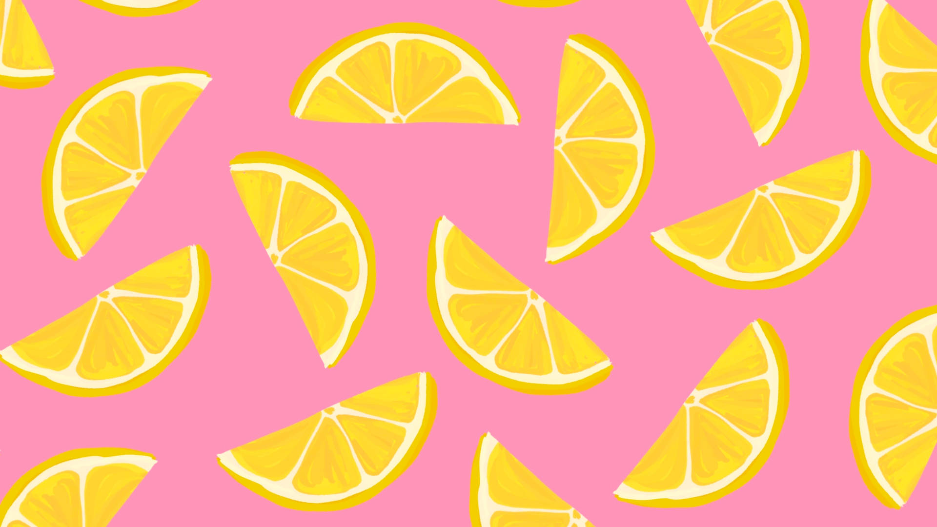 2560x1440 Summer Citrus Fruit Pattern