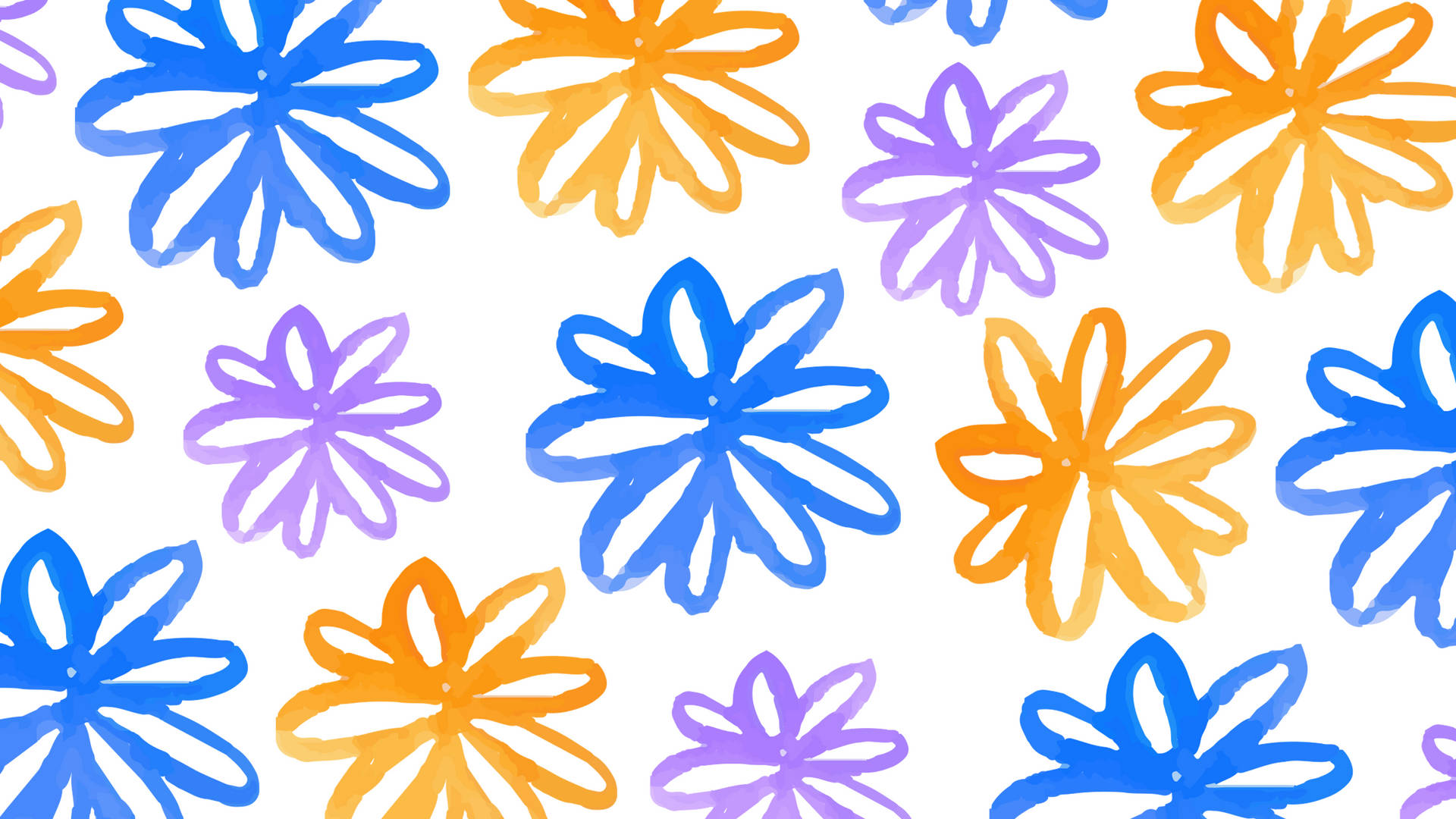 2560x1440 Summer Flower Pattern Background