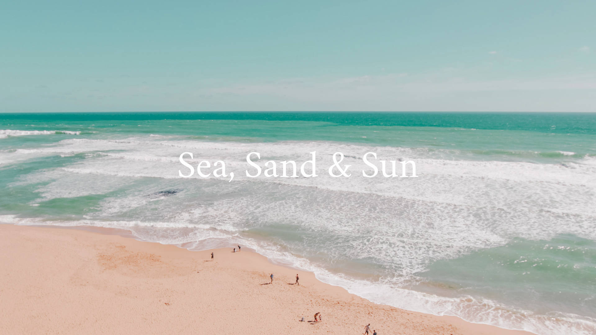 2560x1440 Summer Sea Sand And Sun Background