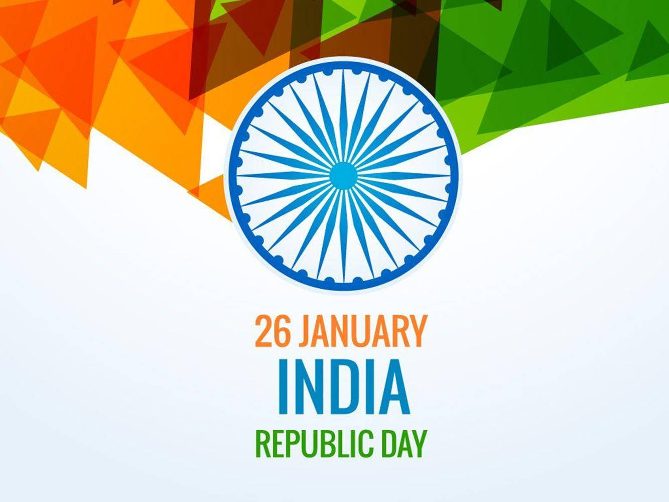 26 January Festive Indian Republic Day Background