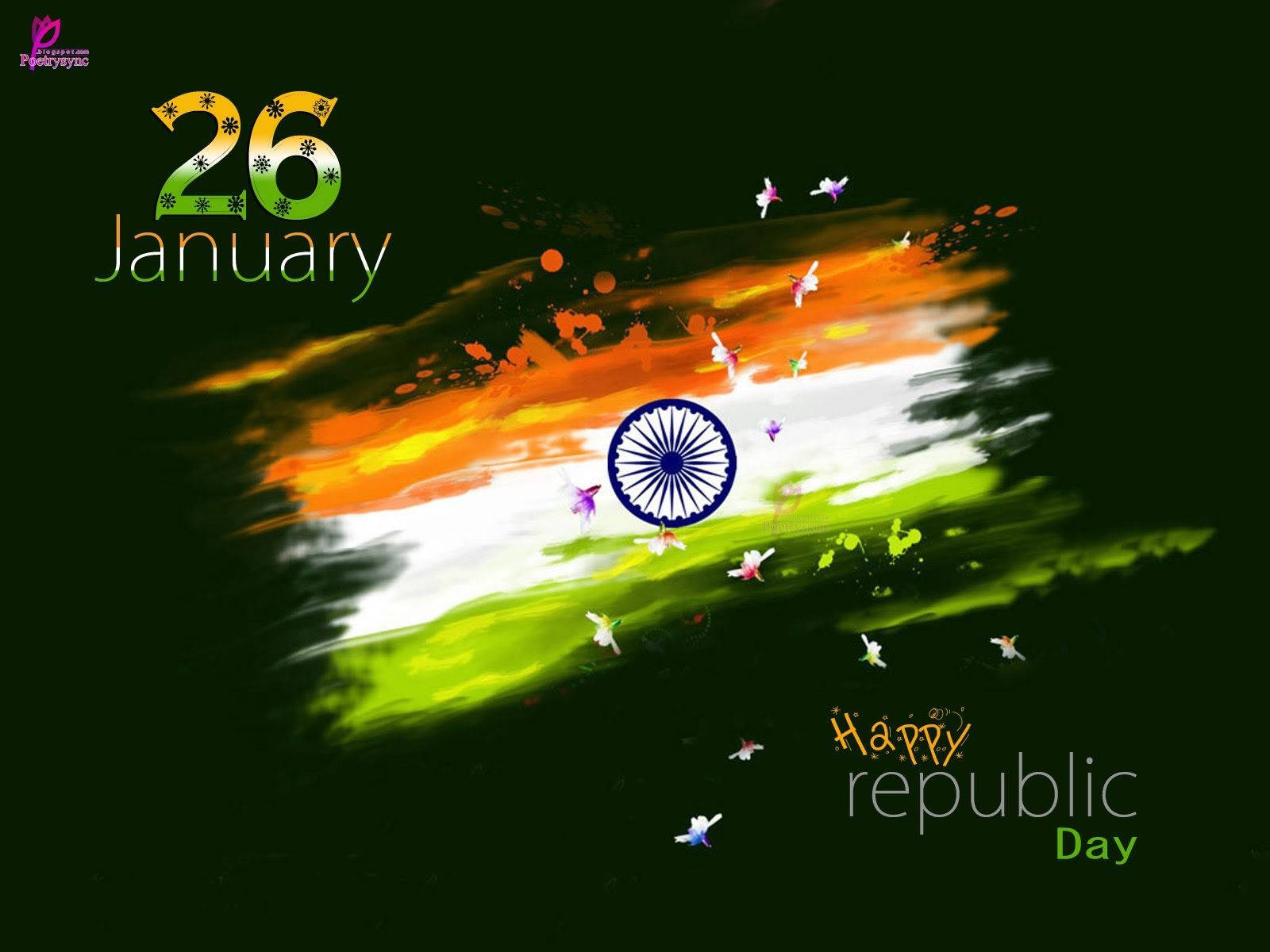 26 January India Flag Republic Day