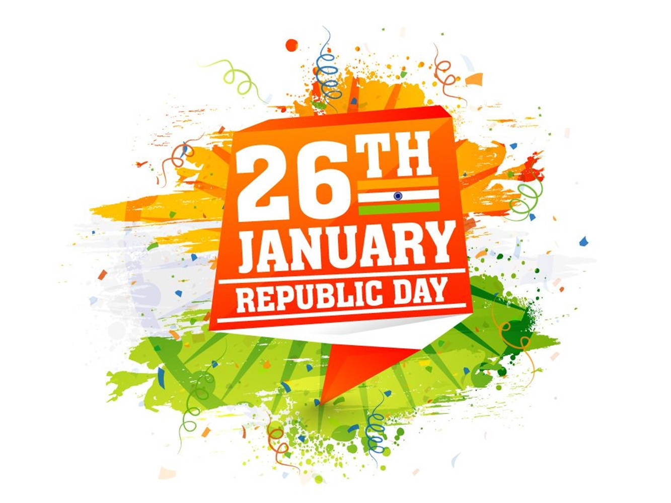 26 January Indian Republic Celebration Graphic Art Background