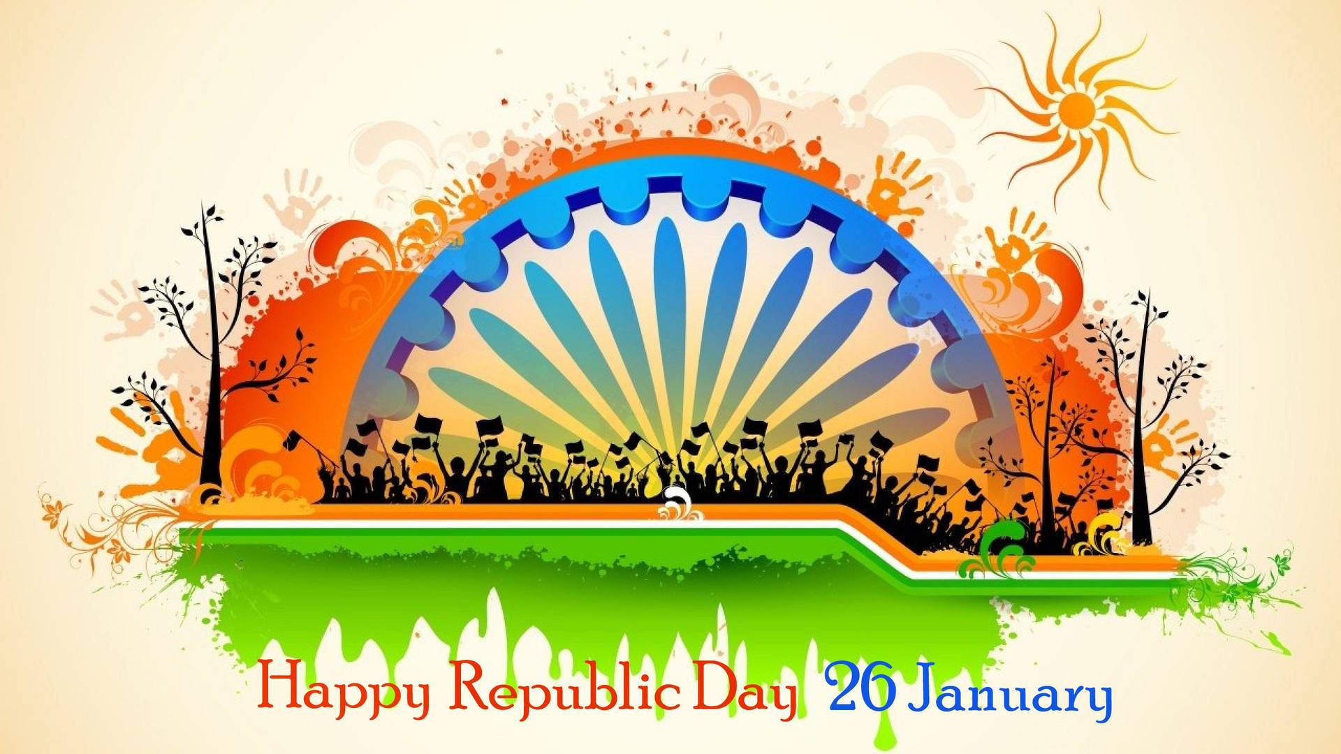 26 January Republic Holiday Greeting Banner Background