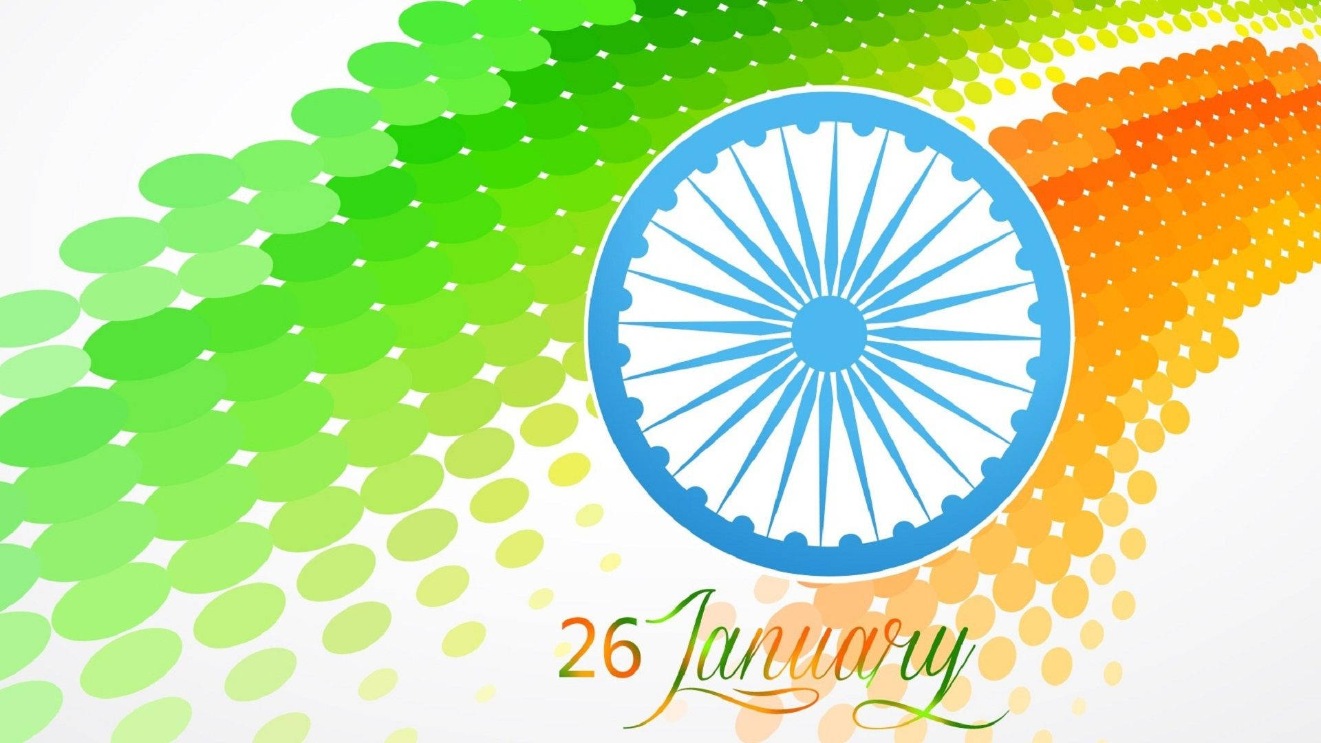 26 January Vibrant Geometric Republic Holiday Background