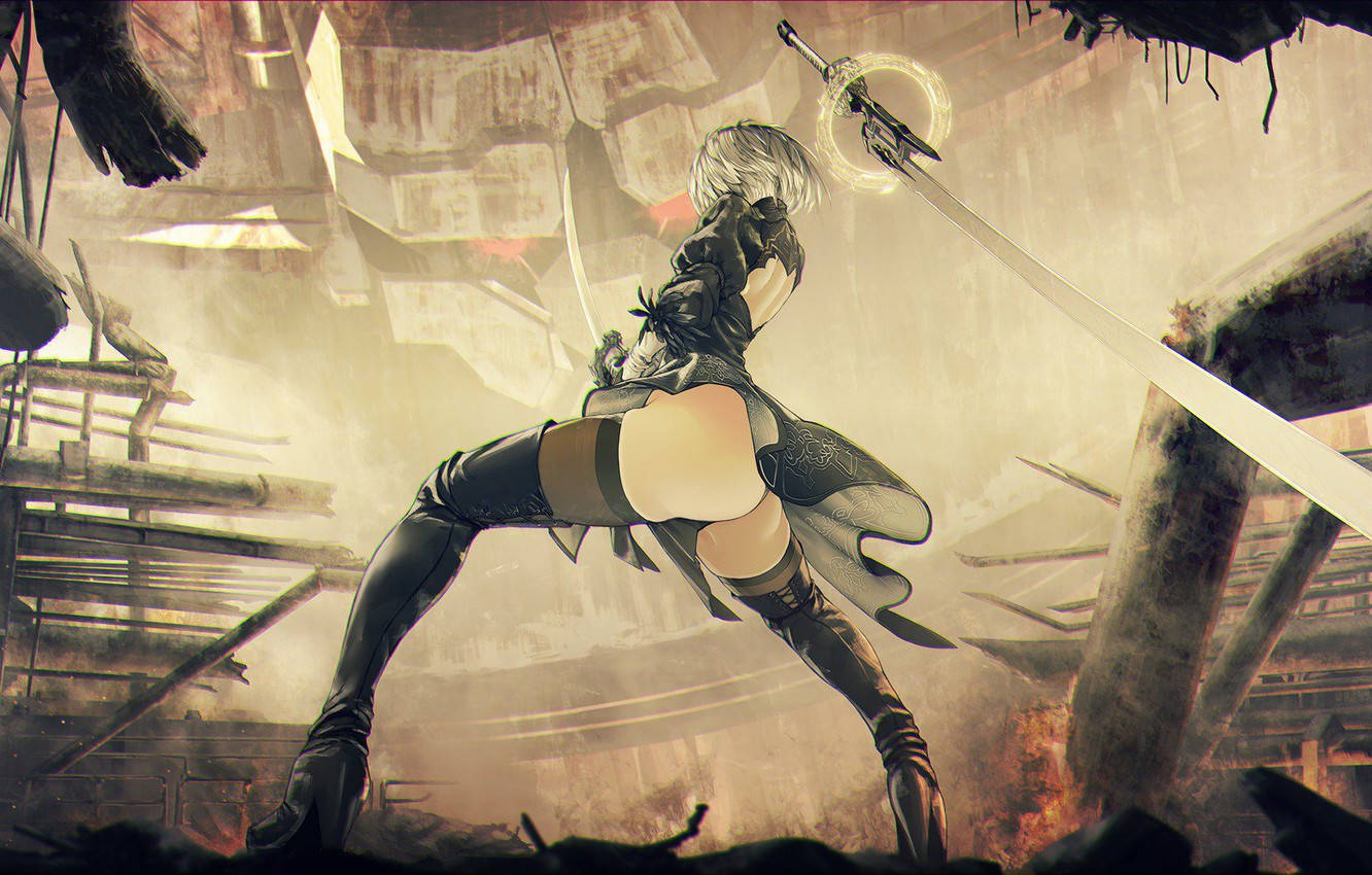 2b Girl Ass Art