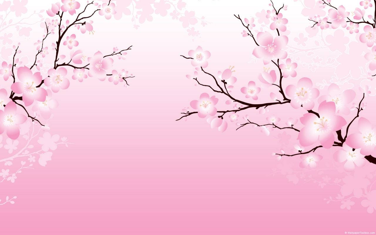2d Cherry Blossom Background