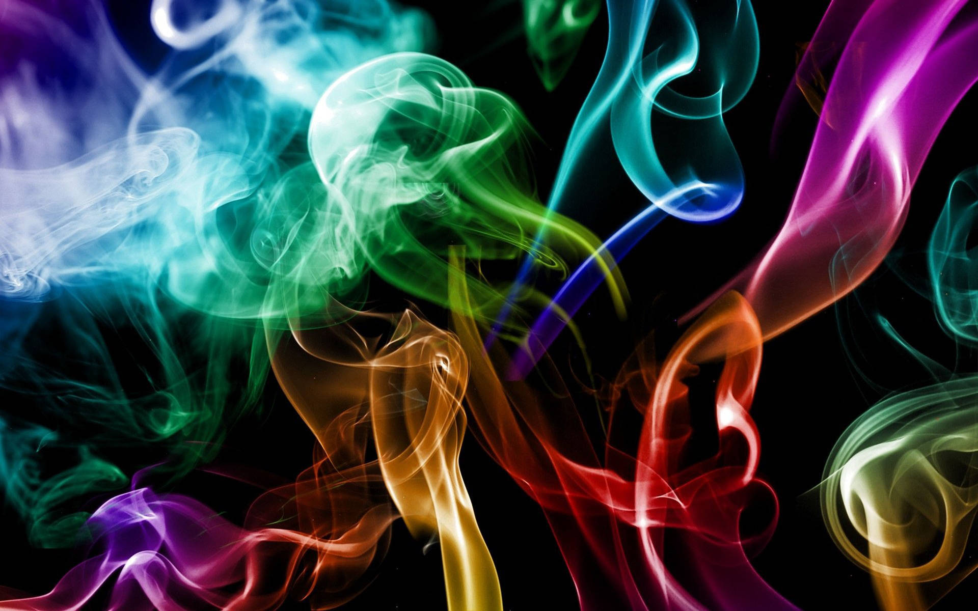 2k Colorful Smoke Patterns Background
