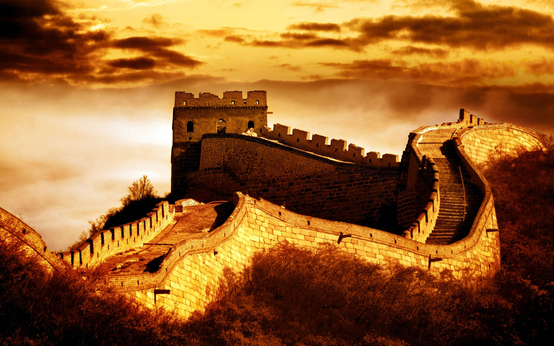 2k Great Wall Of China Background