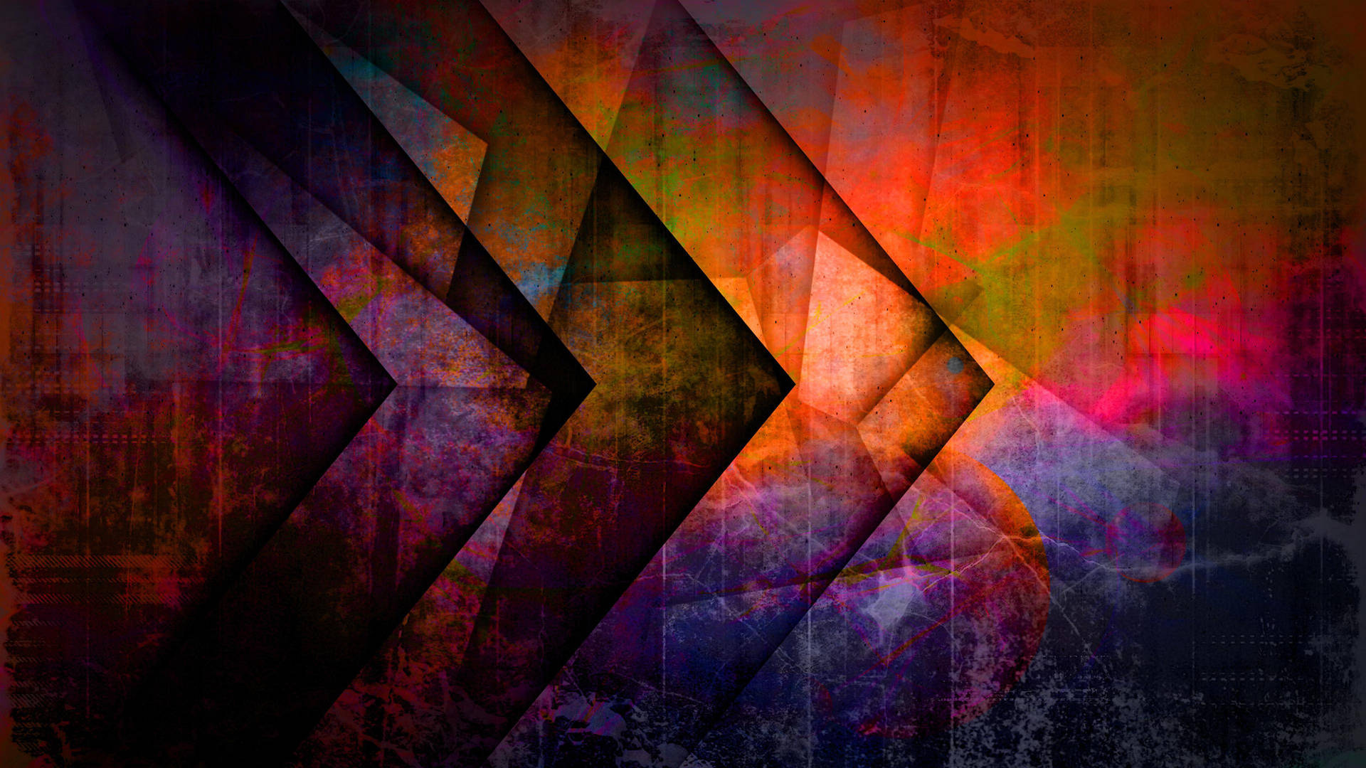 2k Grungy Abstract Chevron Patterns Background
