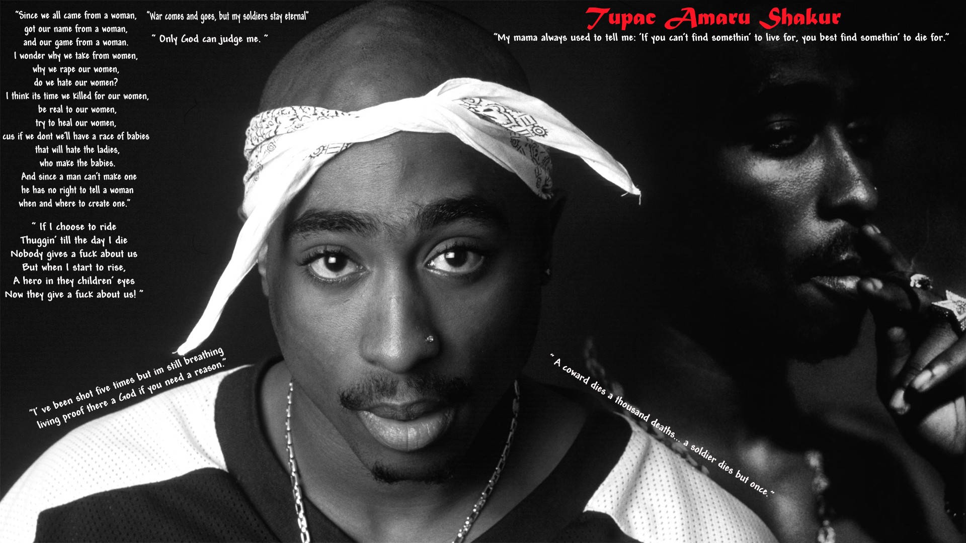 2pac Black Backgrounds Many Quotes Background