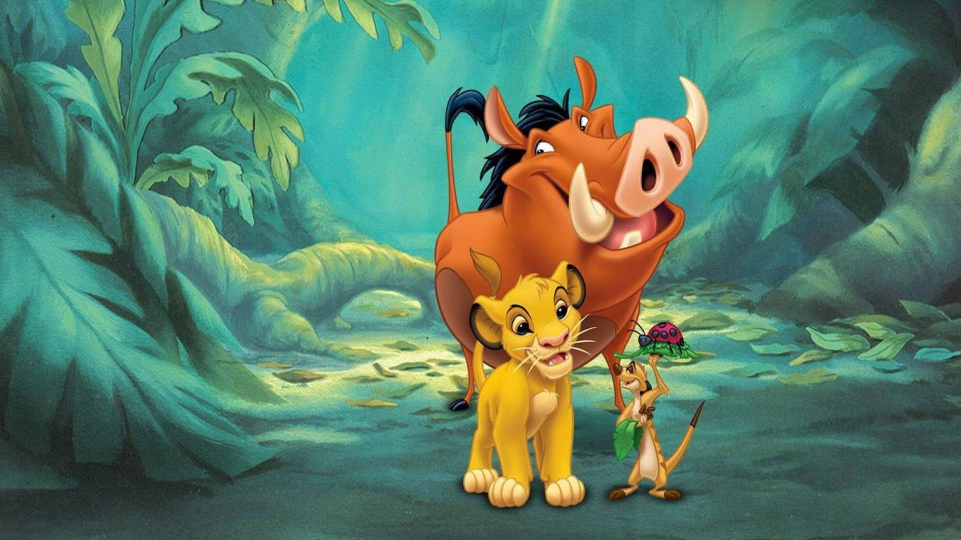 3 Best Friends From Lion King Background