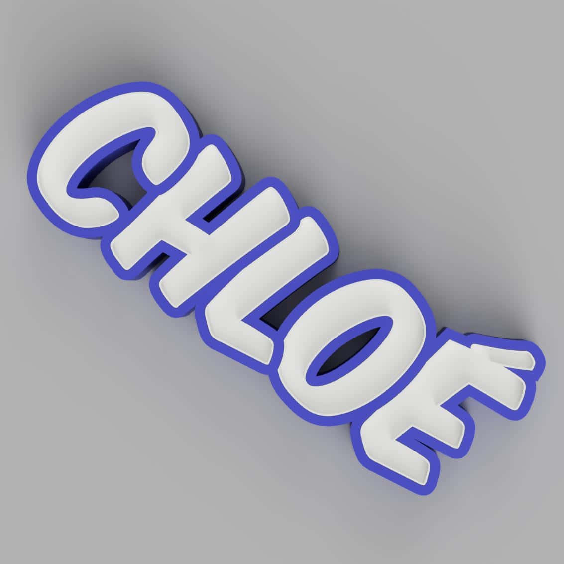 3 D Chloe Name Design Background