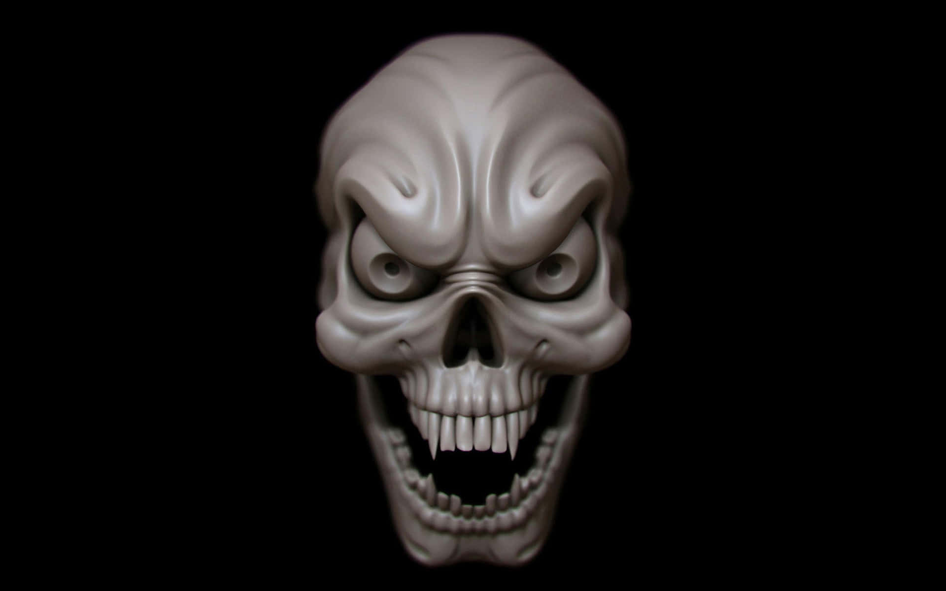 3 D Rendered Horror Skull