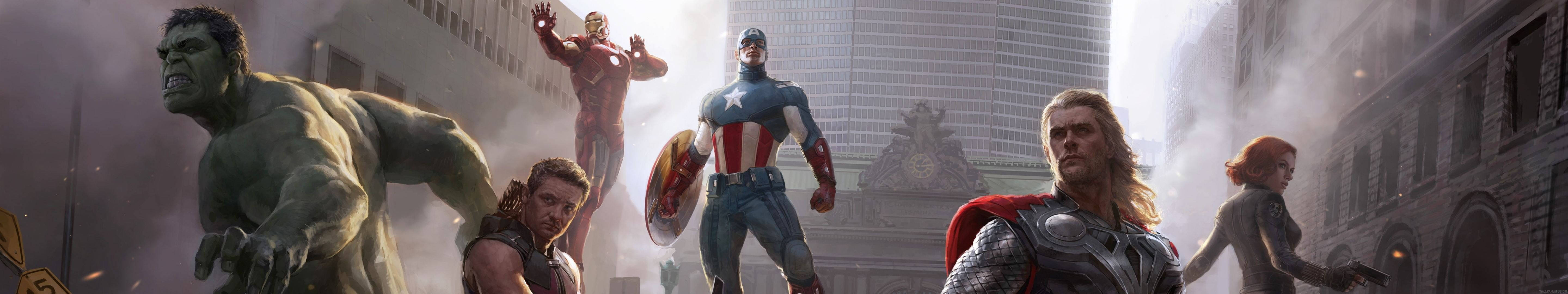 3 Monitor Marvel's Avengers Background