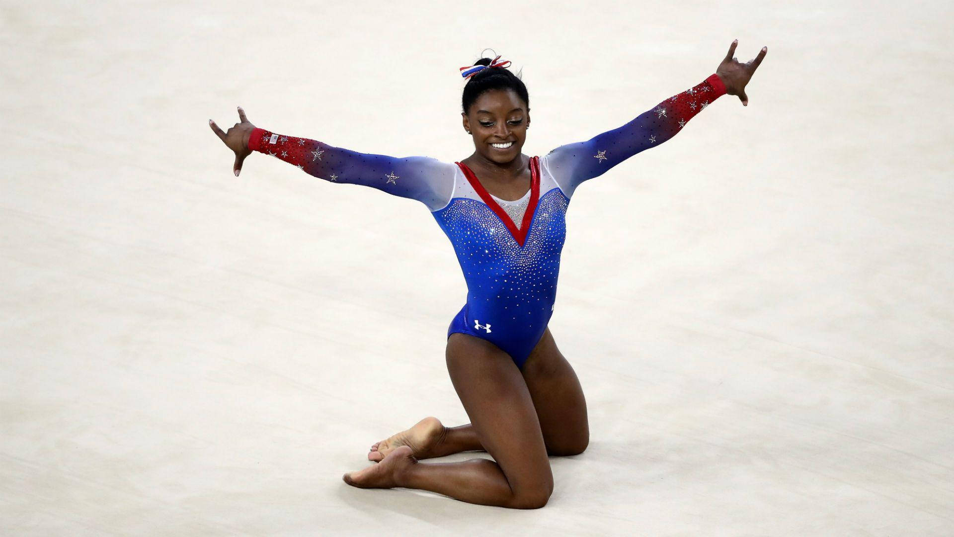 3-time Olympic Champions Simone Biles Background